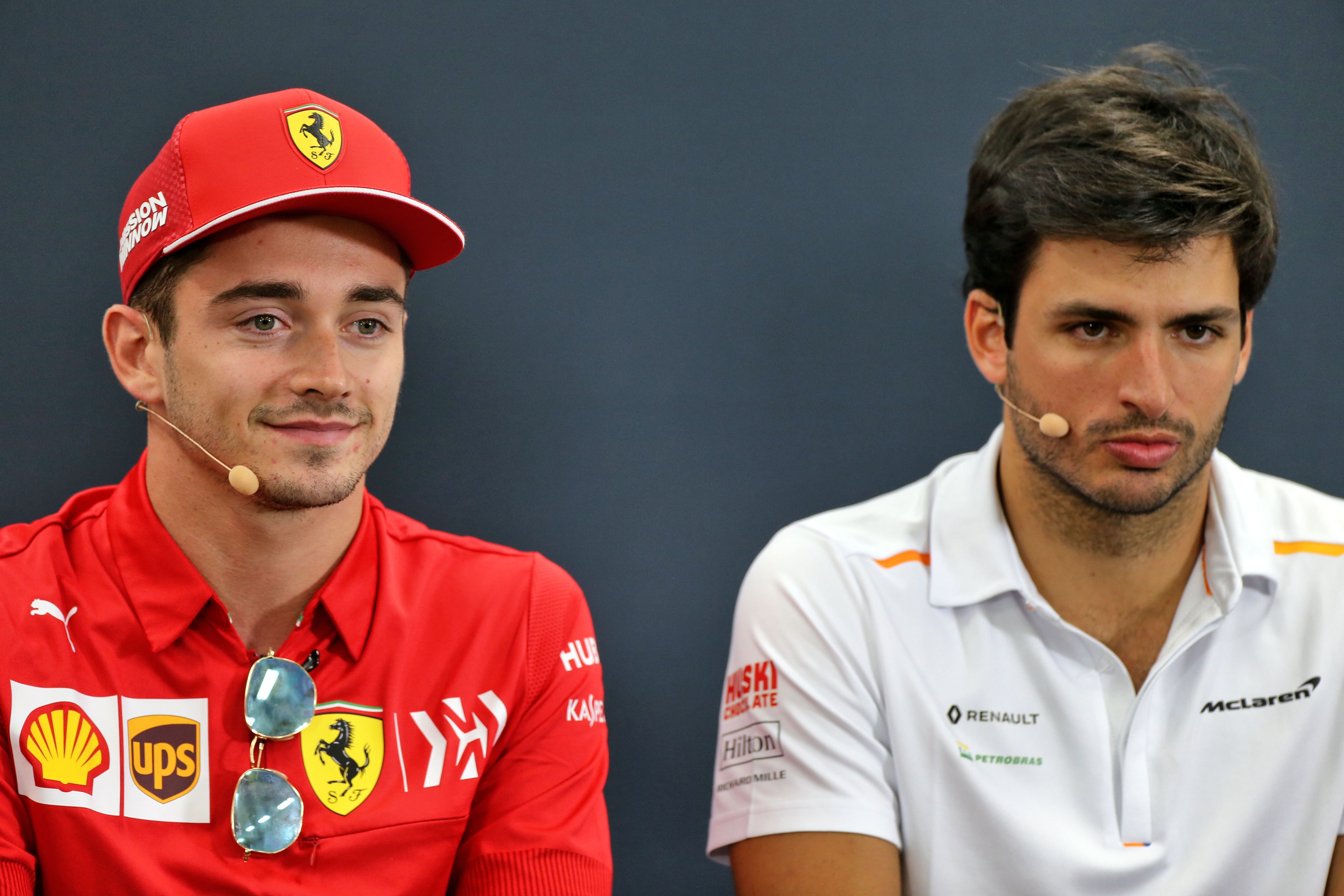 Charles Leclerc Carlos Sainz Ferrari McLaren F1 2021