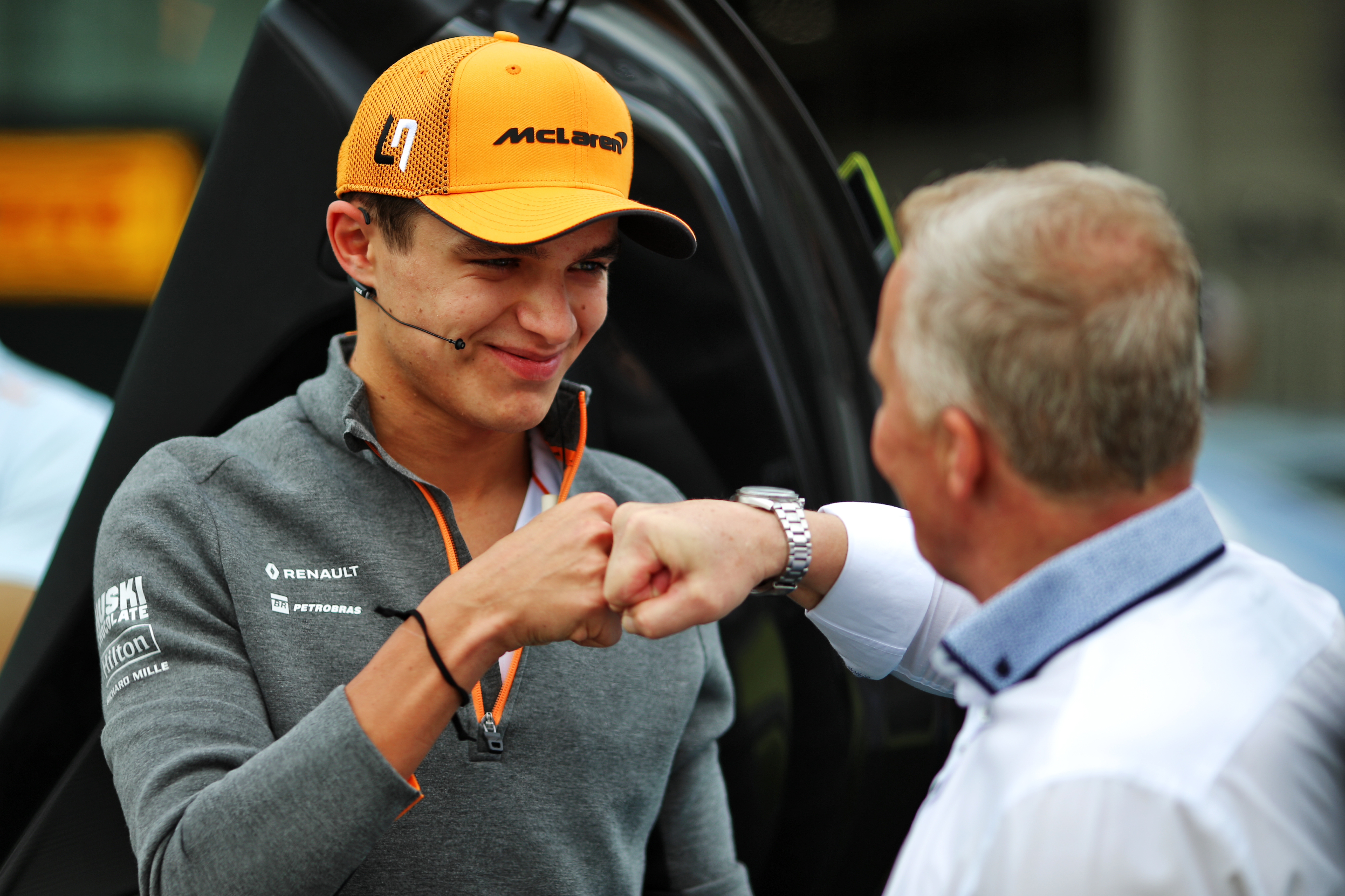 Lando Norris Johnny Herbert F1 2020