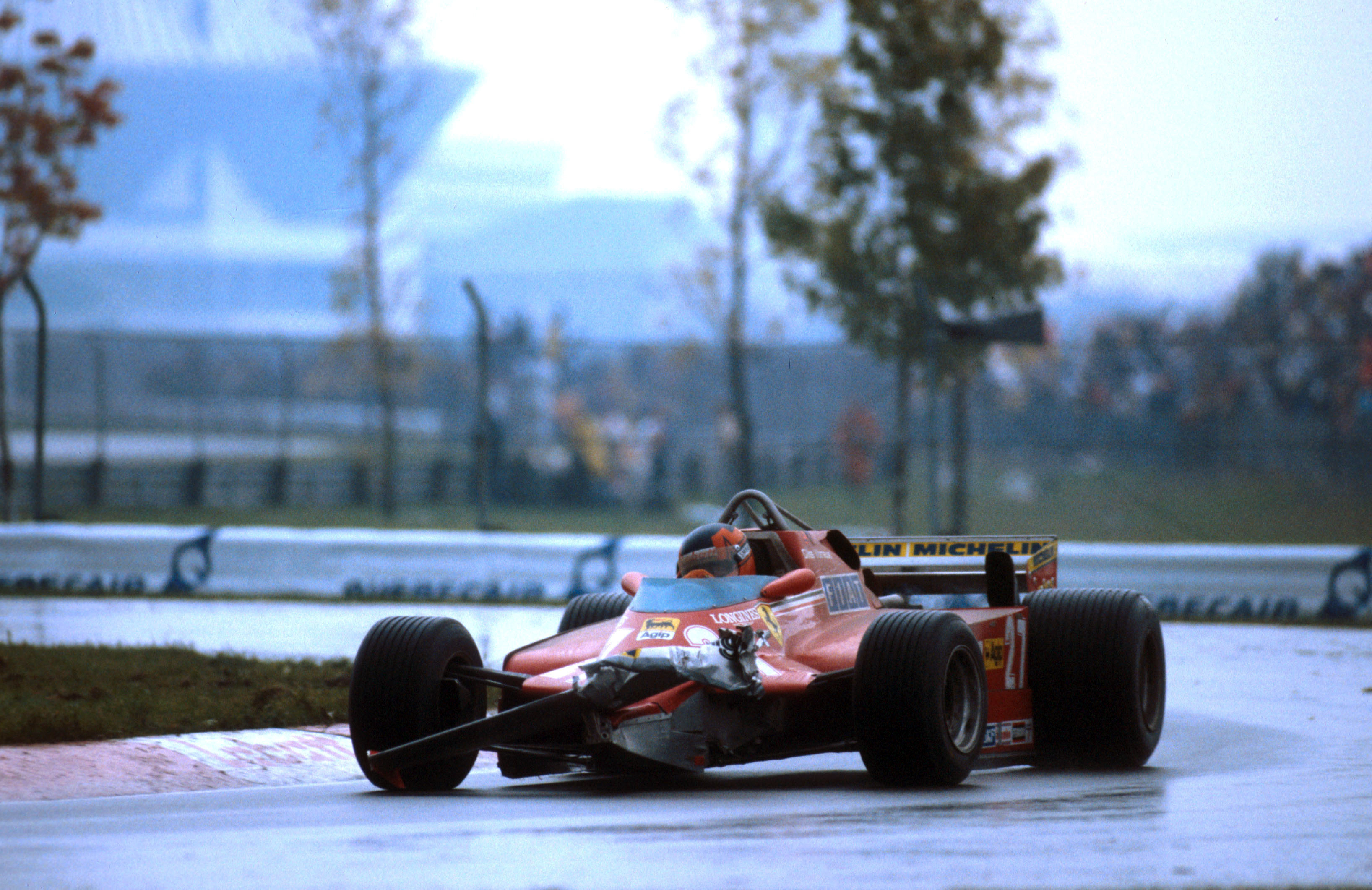 Gilles Villeneuve Ferrari damage Canadian Grand Prix 1981 Montreal