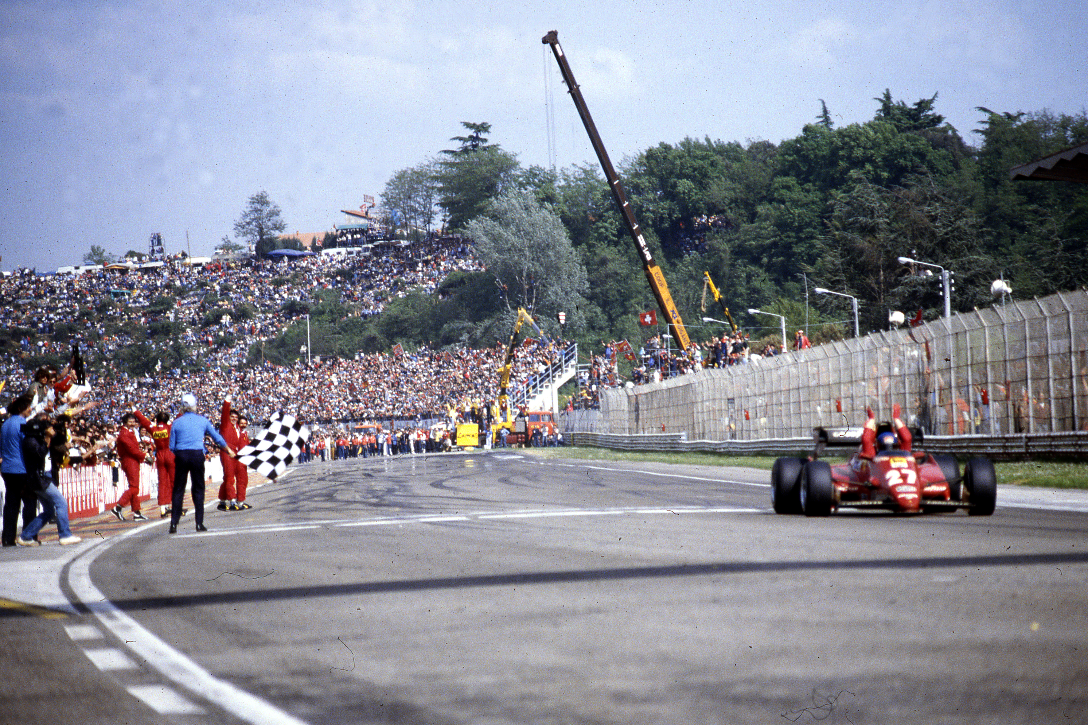 Patrick Tambay Ferrari wins San Marino Grand Prix 1983 Imola