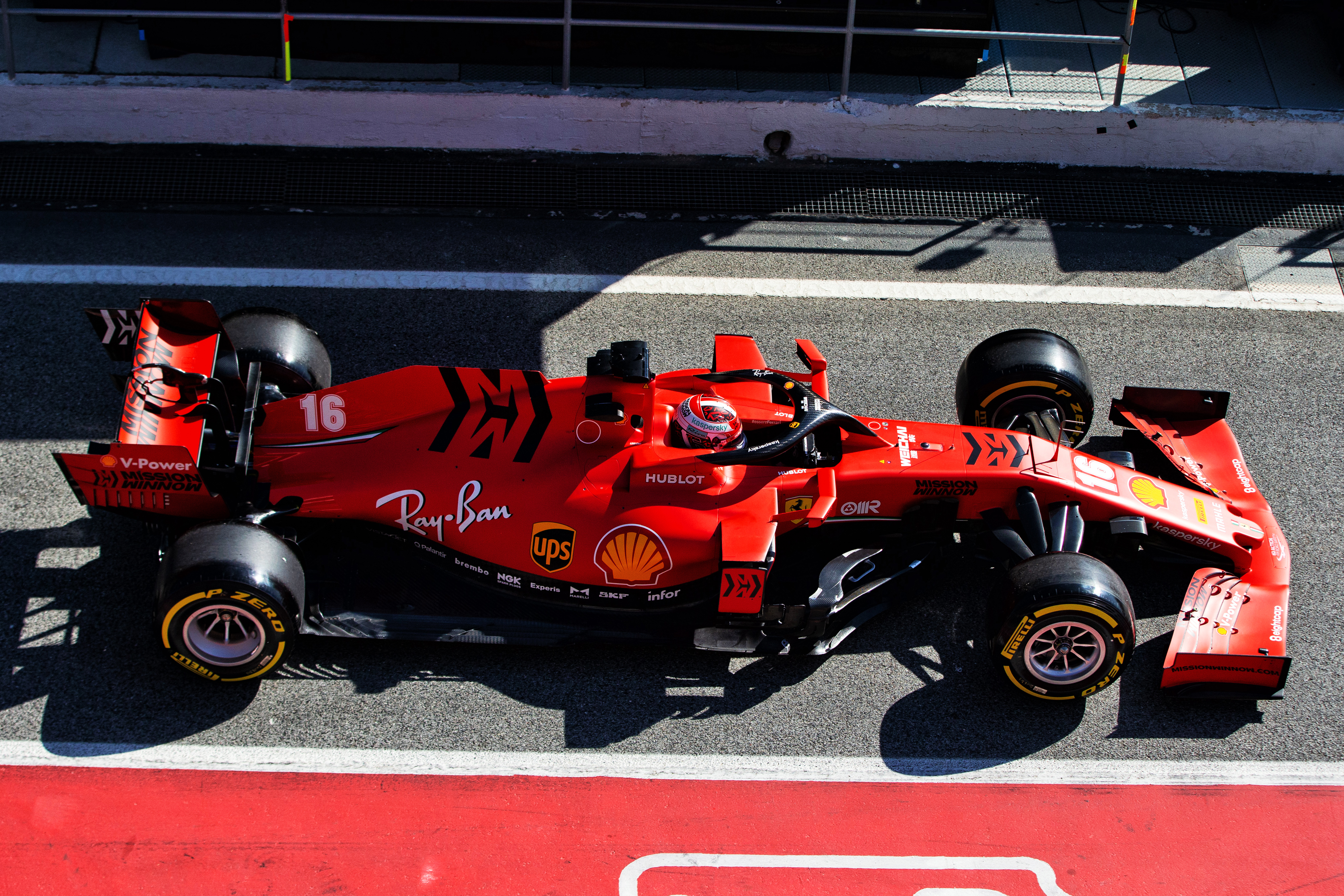 Charles Leclerc Ferrari F1 testing 2020