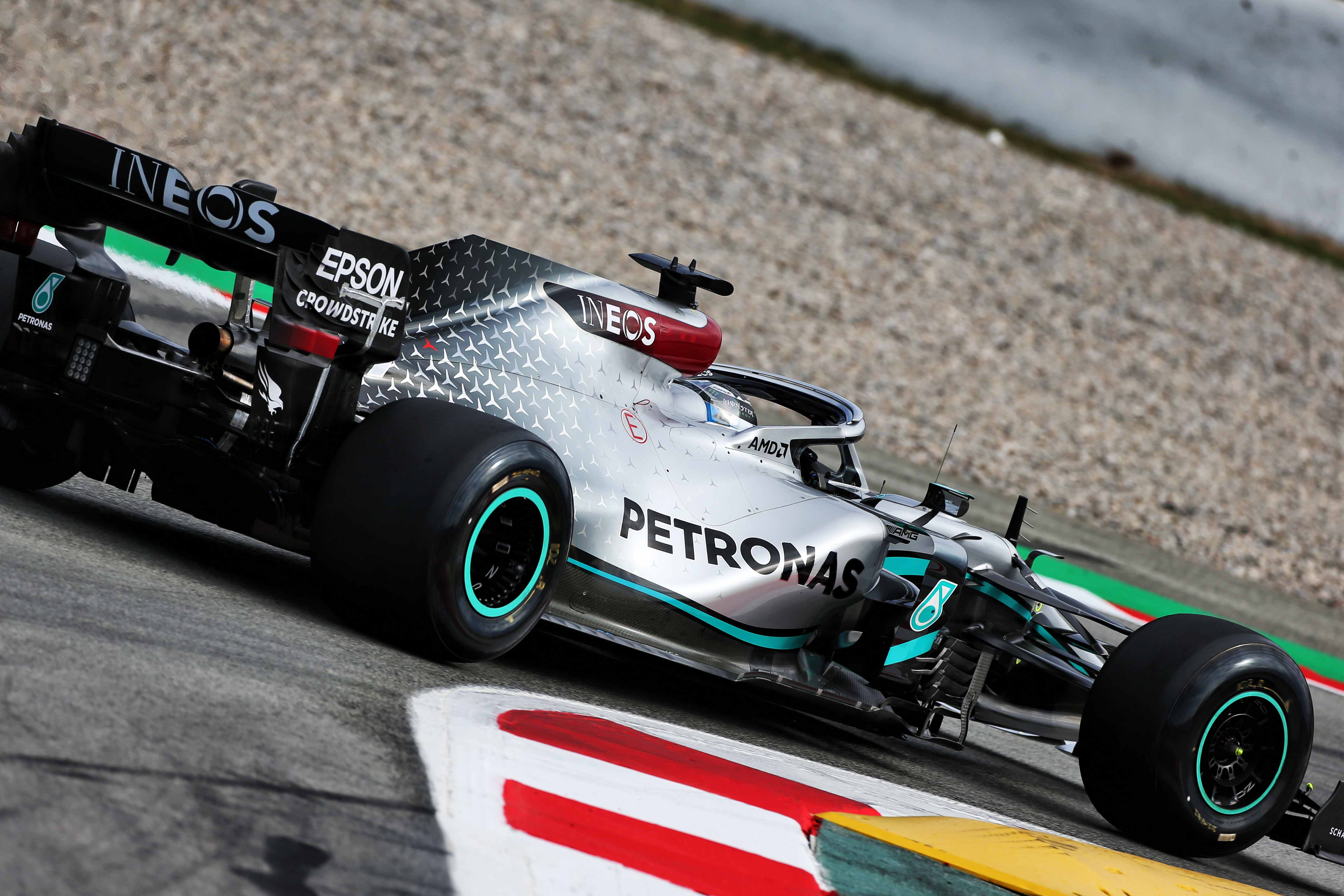 Valtteri Bottas Mercedes Barcelona F1 testing 2020