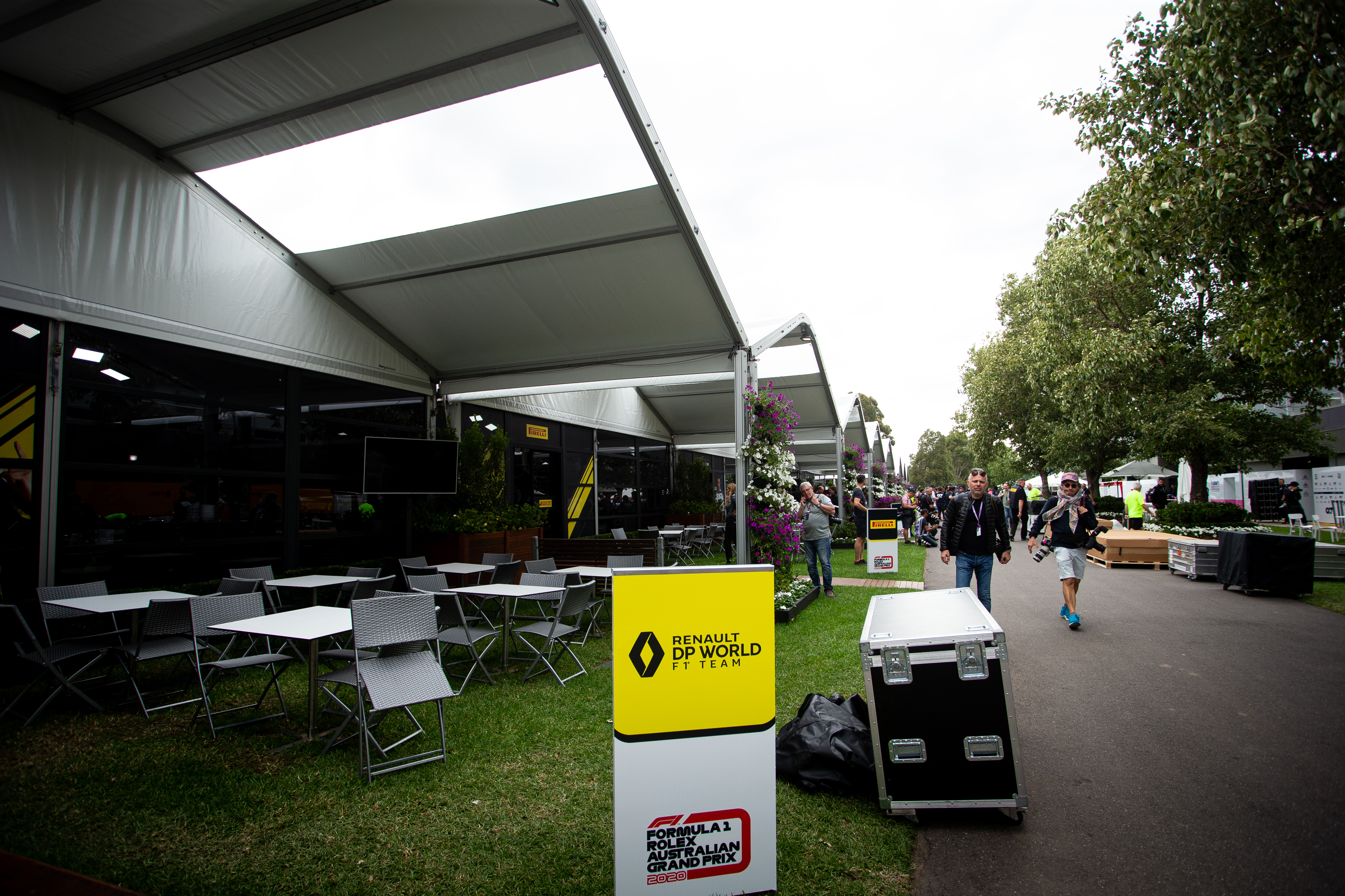 Renault paddock area Australian Grand Prix 2020