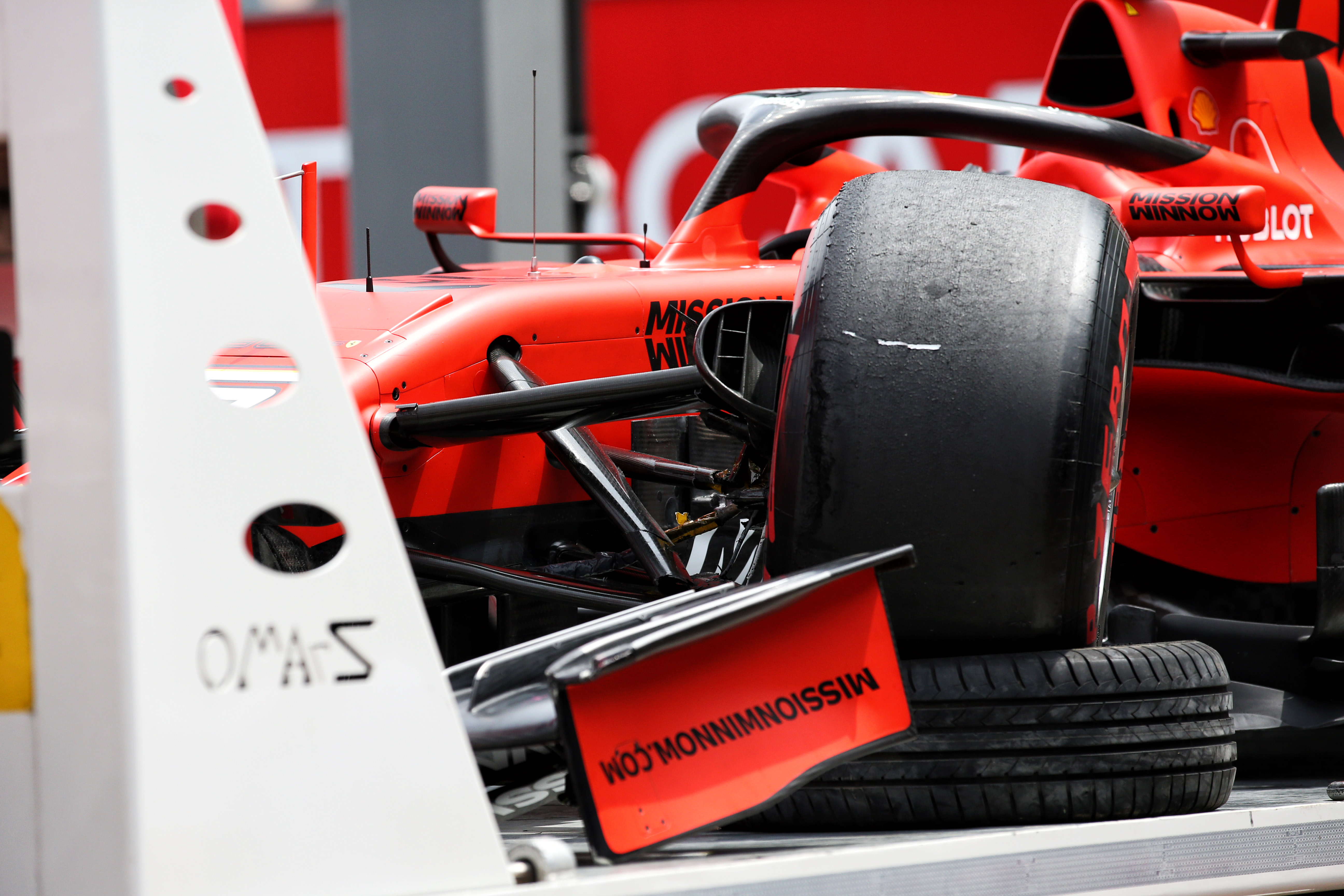Sebastian Vettel crash Monaco GP practice 2019