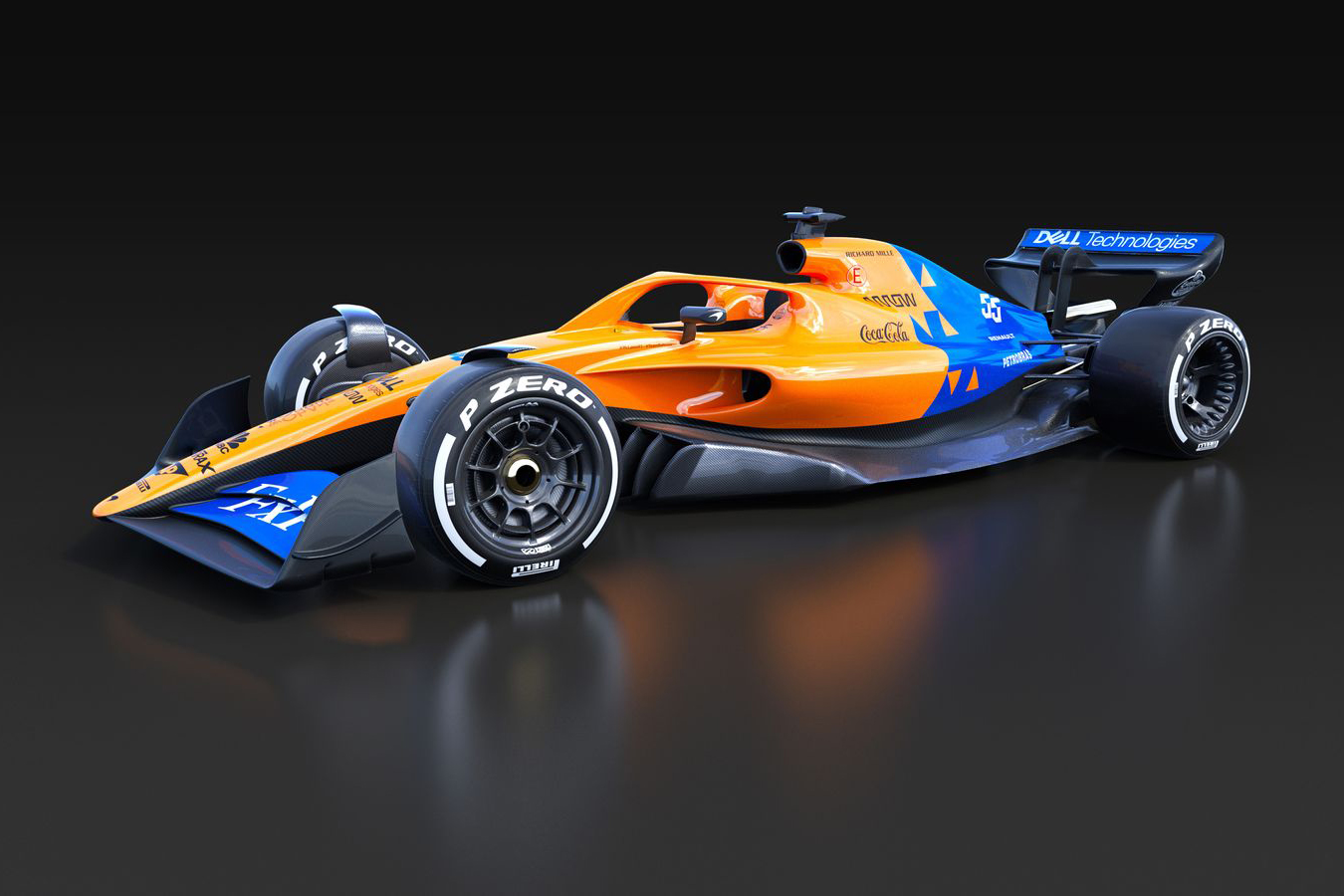 McLaren 2021 F1 mock-up