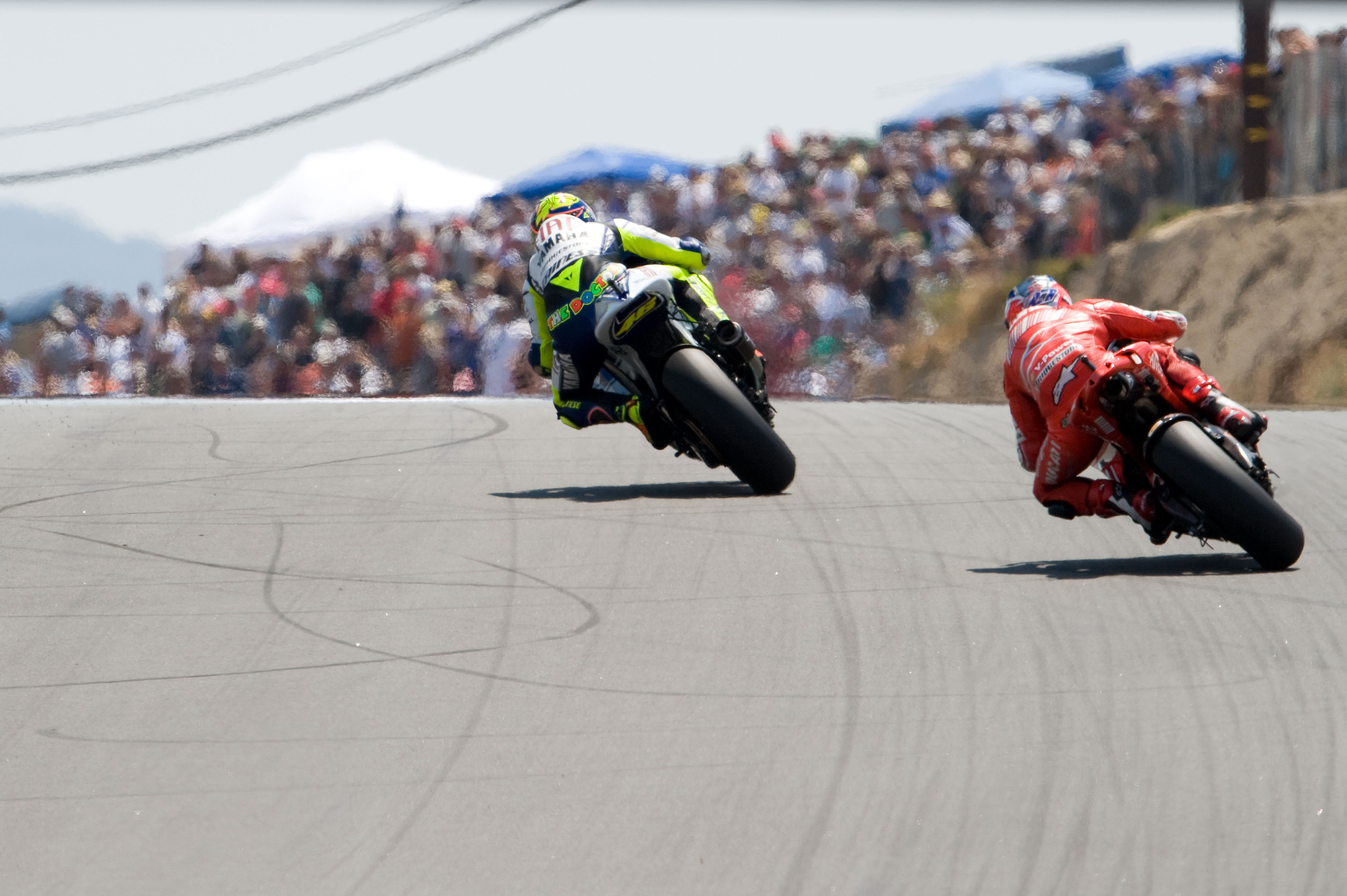 Valentino Rossi Yamaha Casey Stoner Ducati Laguna Seca MotoGP 2008