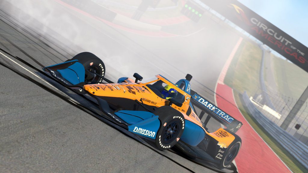 Norris survives spin and pop-up window for IndyCar win