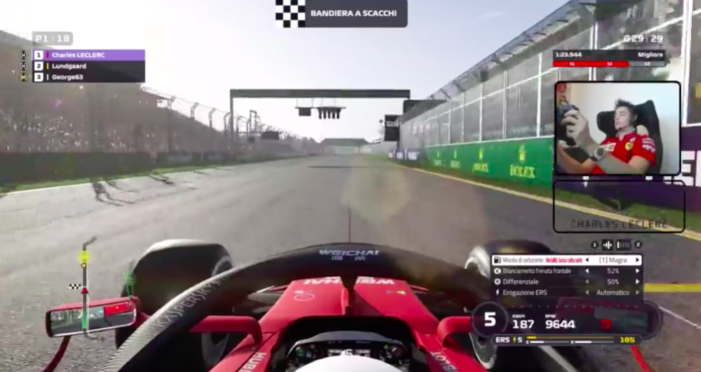 Charles Leclerc Ferrari F1 Virtual Grand Prix Series 2020