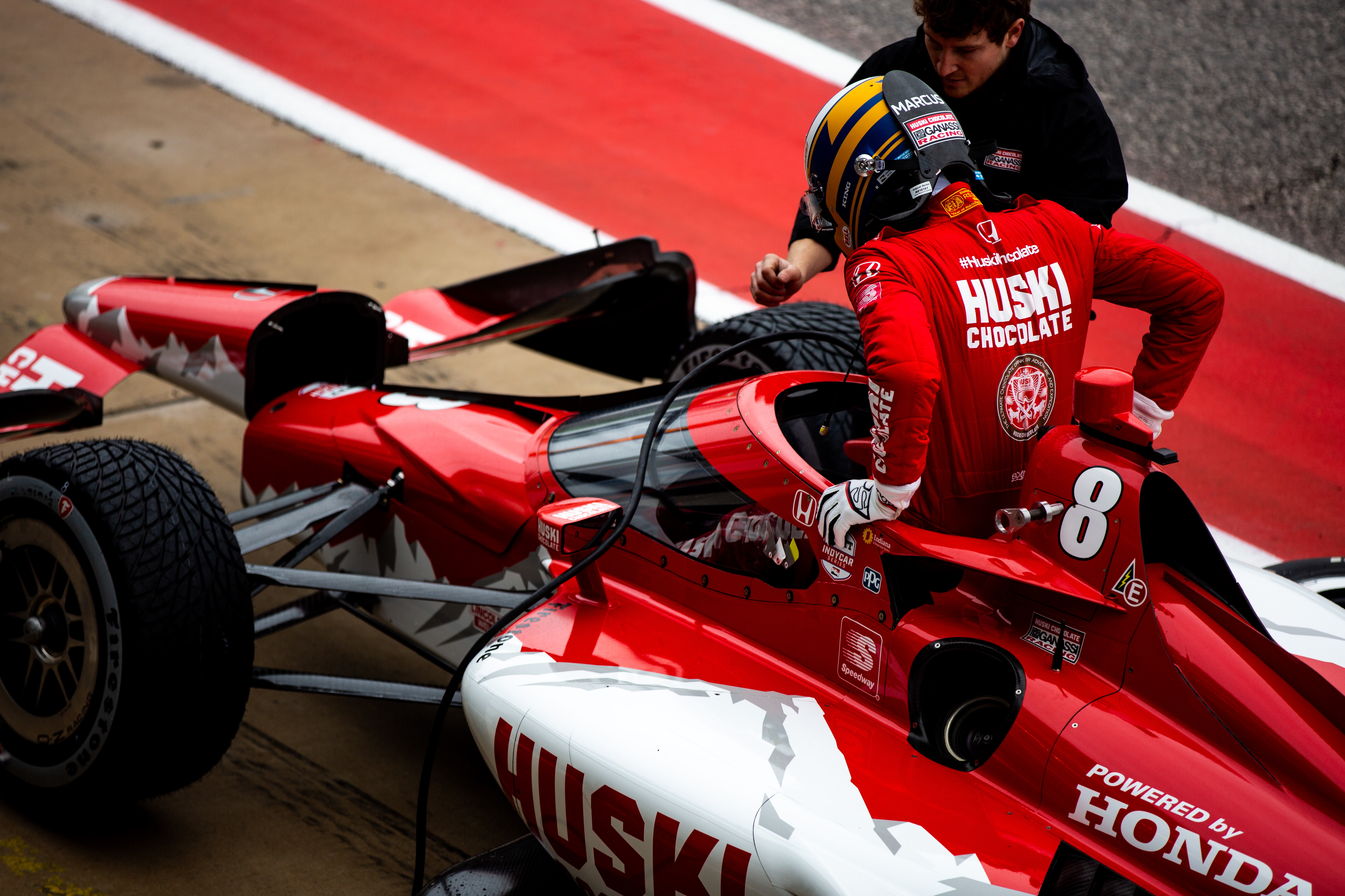 Marcus Ericsson Ganassi Austin IndyCar testing 2020