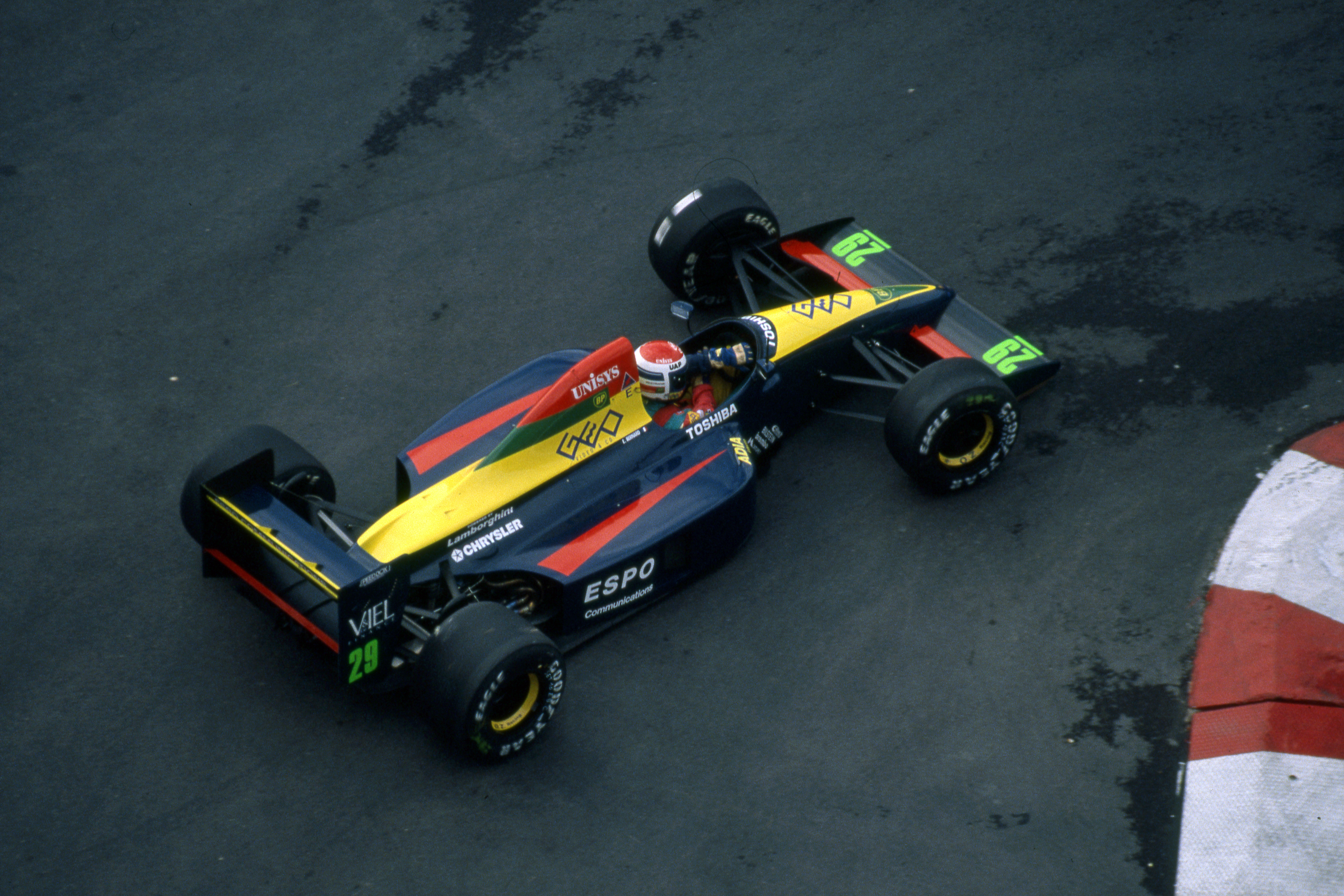Monaco Grand Prix Monte Carlo 1990 Eric Bernard Larrousse