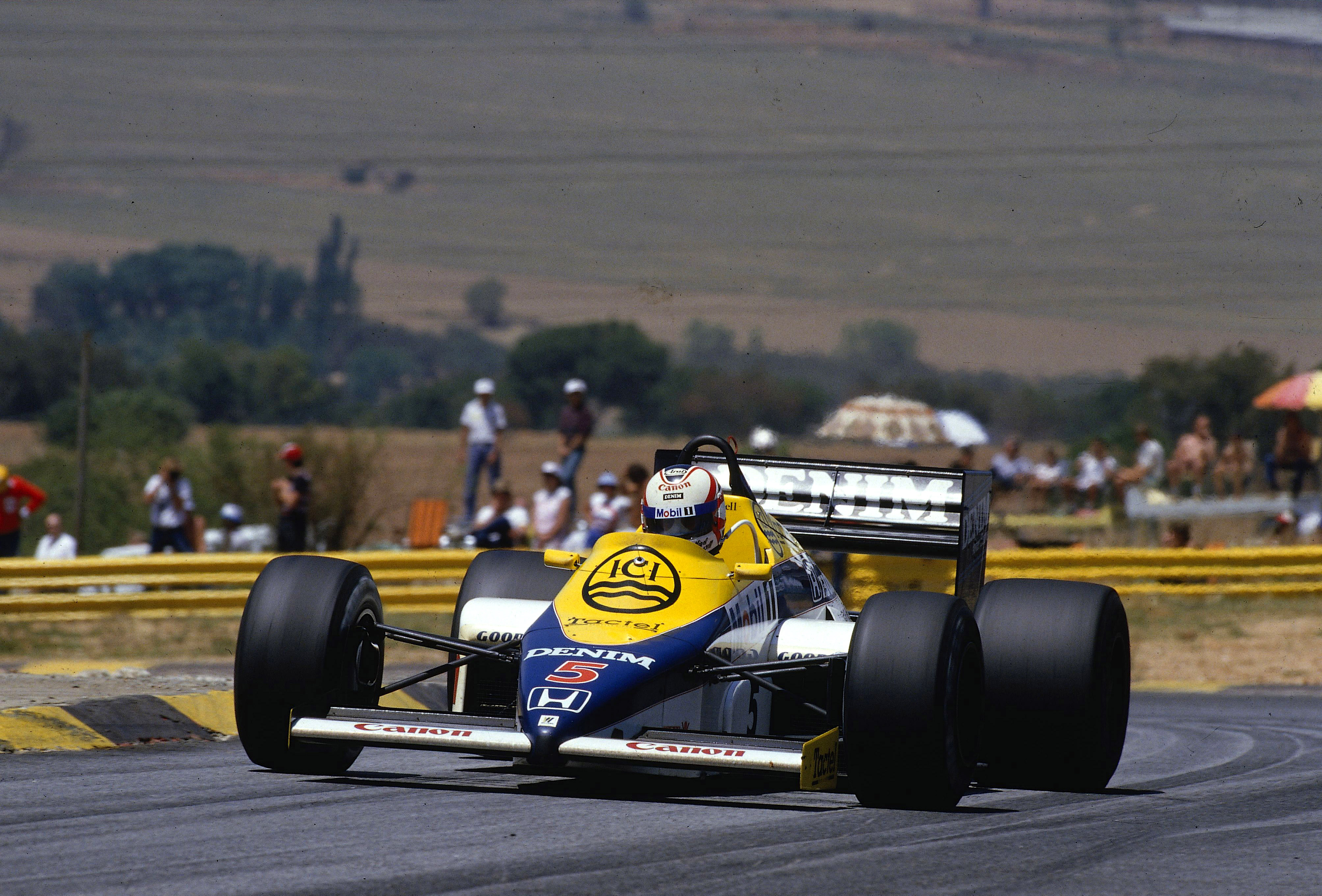 Nigel Mansell Williams South African Grand Prix Kyalami 1985