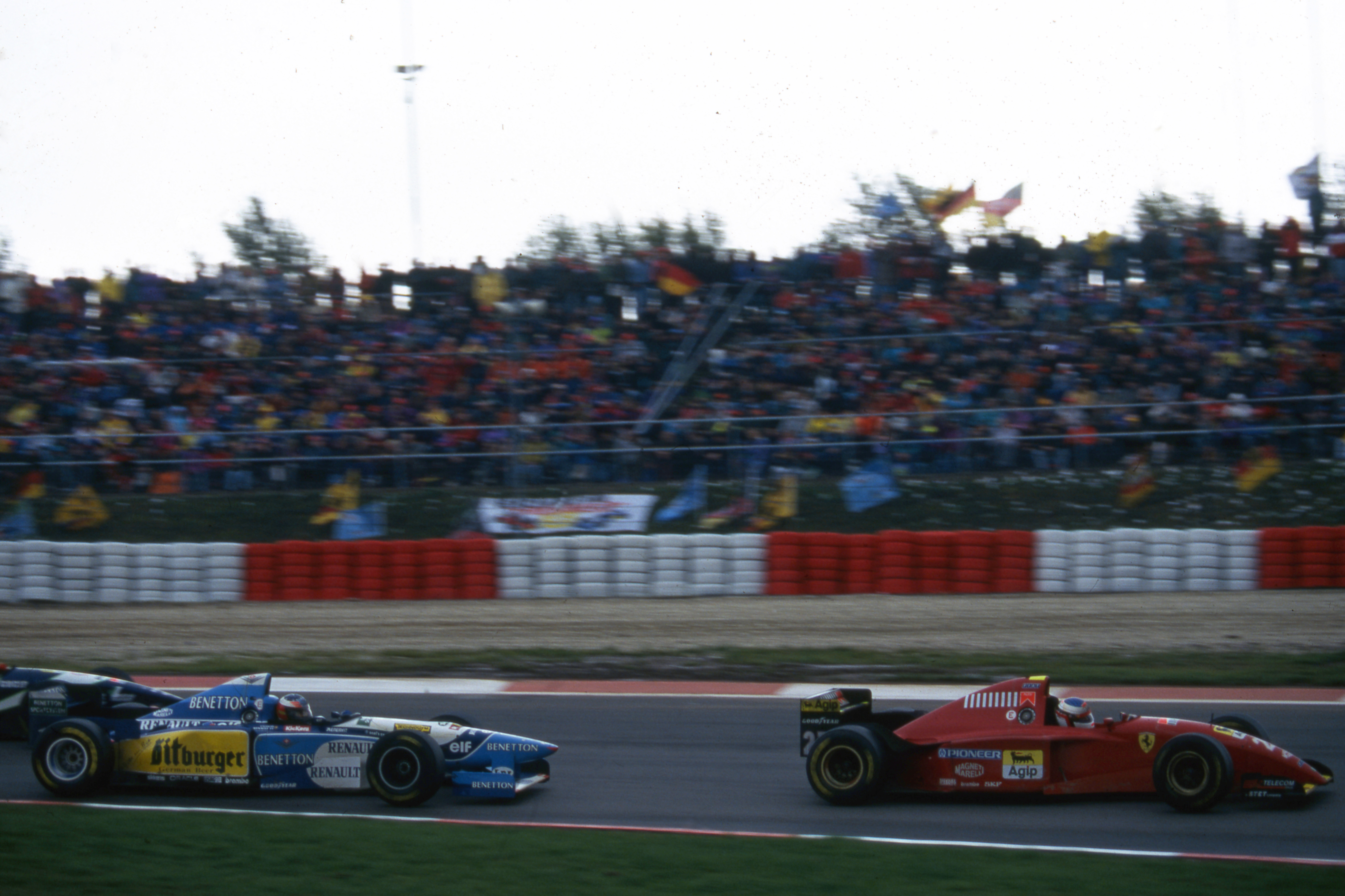 European Grand Prix Nurburgring Jean Alesi Michael Schumacher