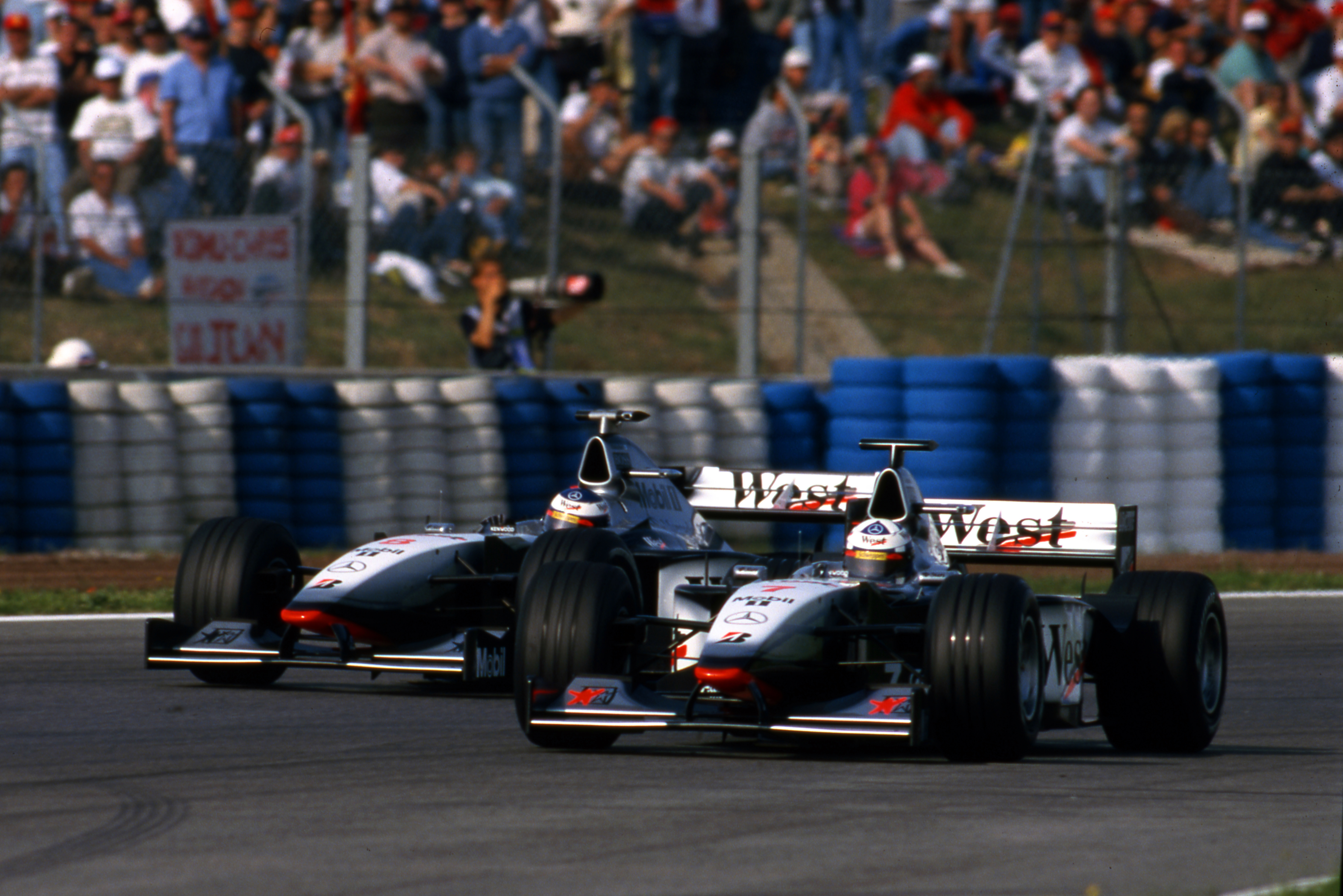 David Coulthard Mika Hakkinen McLaren Spanish Grand Prix 1998 Barcelona