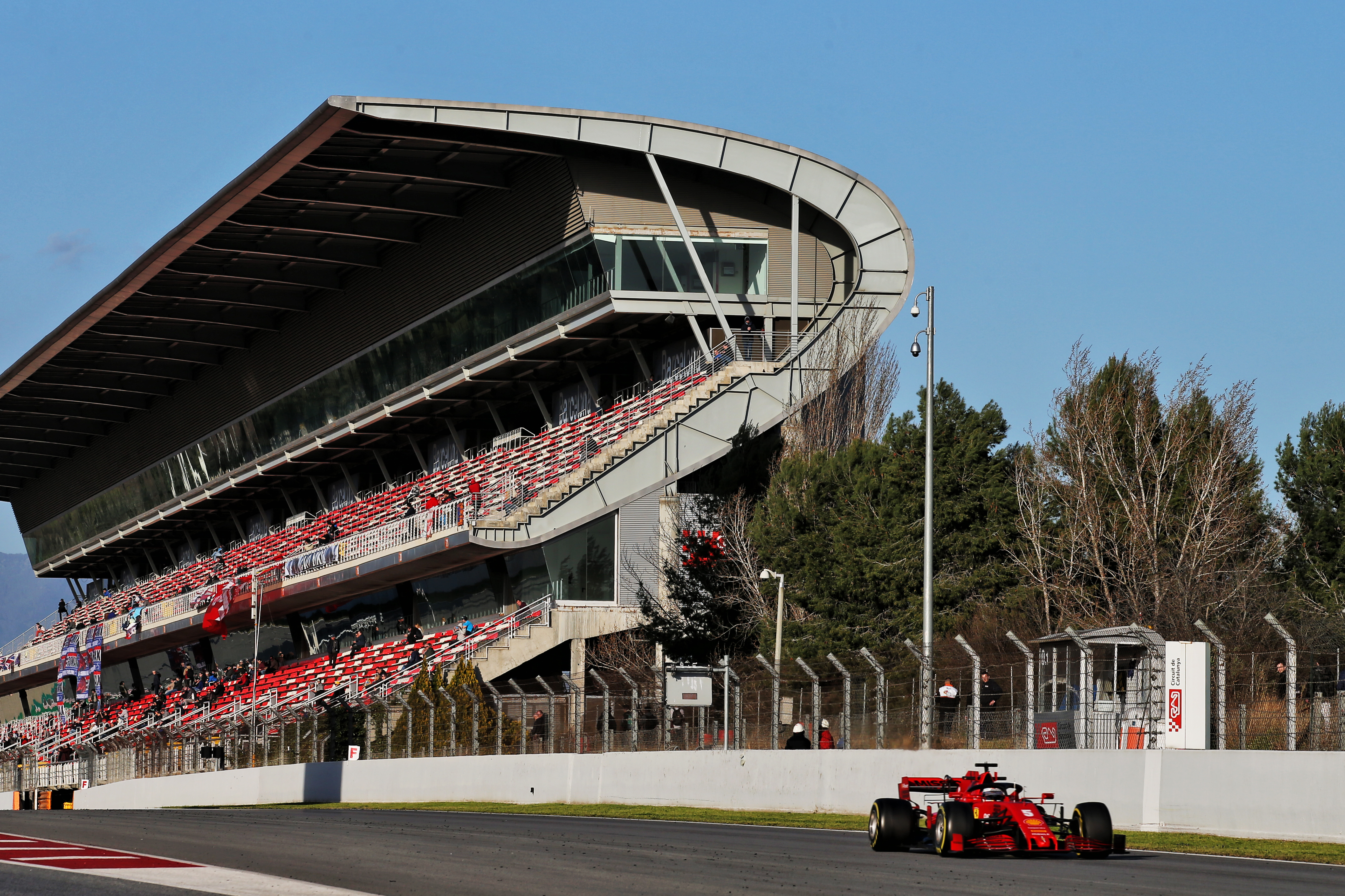 Sebastian Vettel Ferrari Barcelona F1 testing 2020