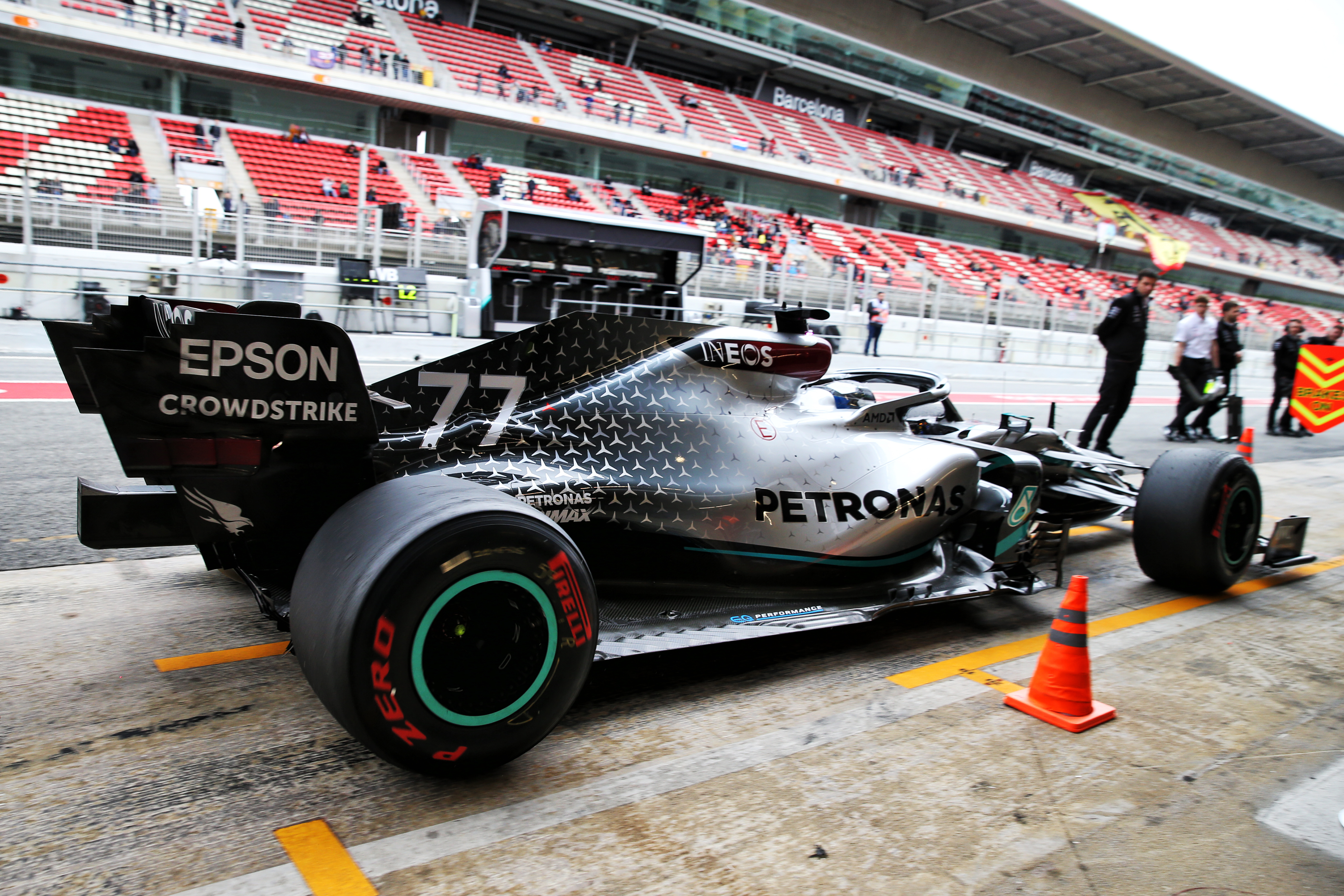 Valtteri Bottas Mercedes Barcelona F1 testing 2020