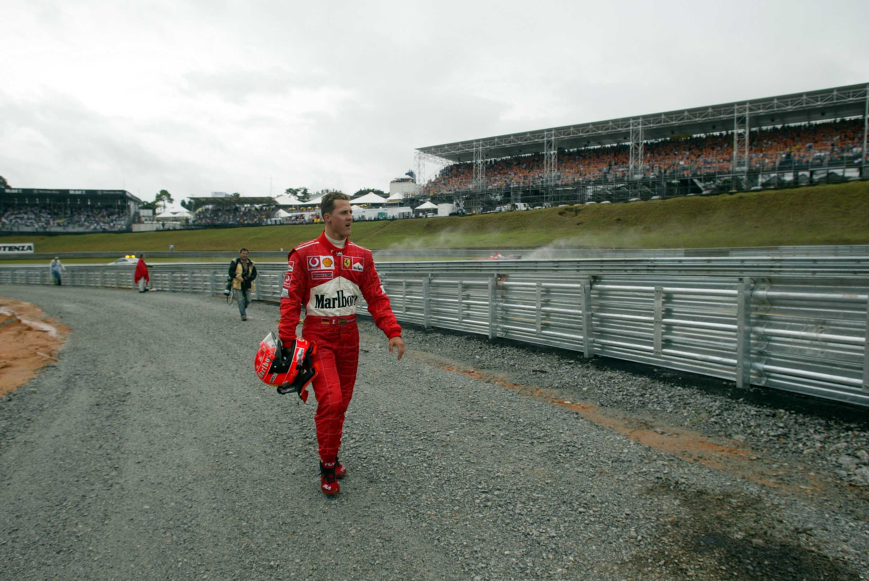 Sao Paolo, F1, So, Rennen, Michael Schumacher (d, Ferrari) Box