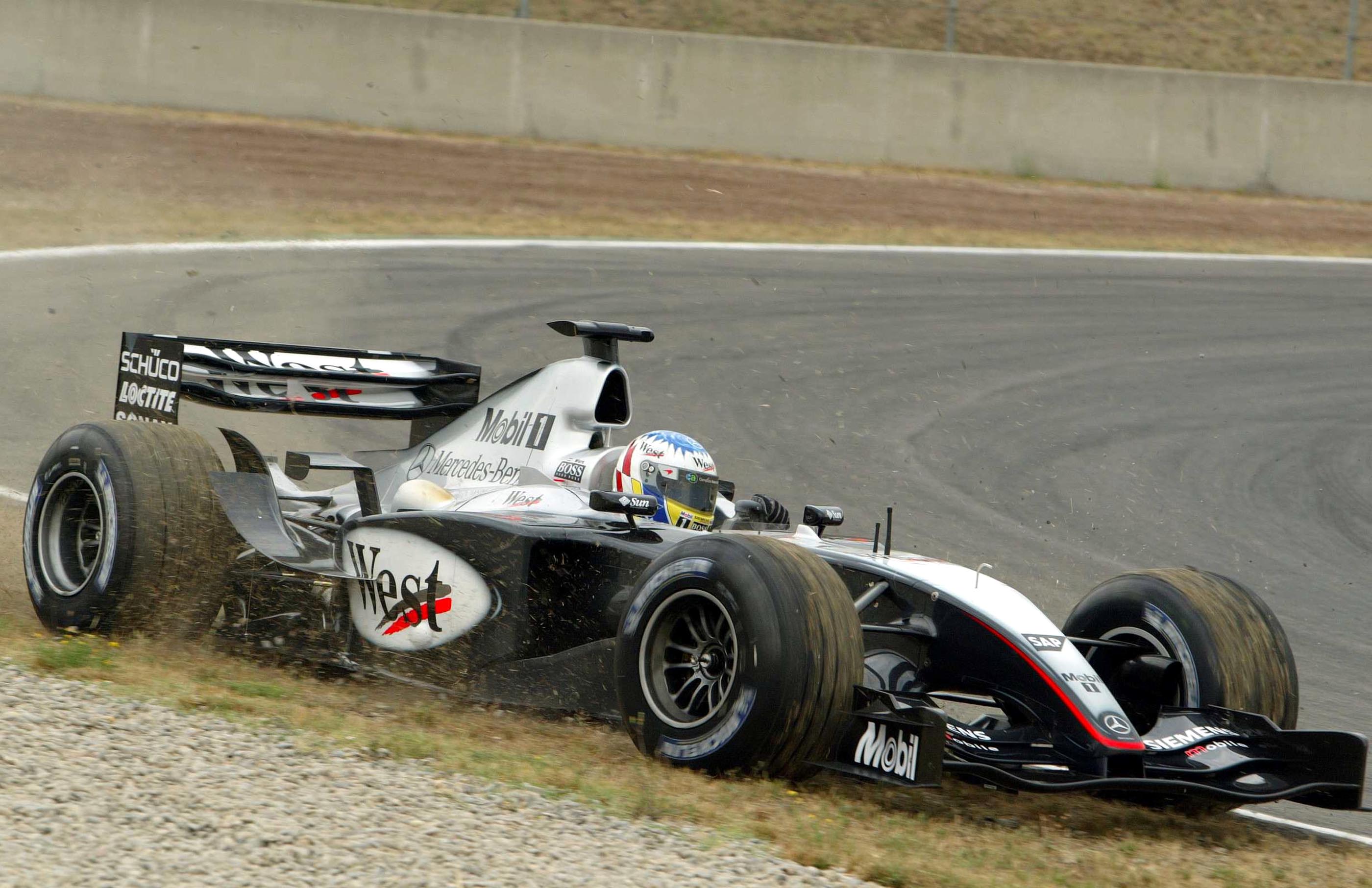 Alex Wurz McLaren MP4-18 Barcelona F1 testing 2003