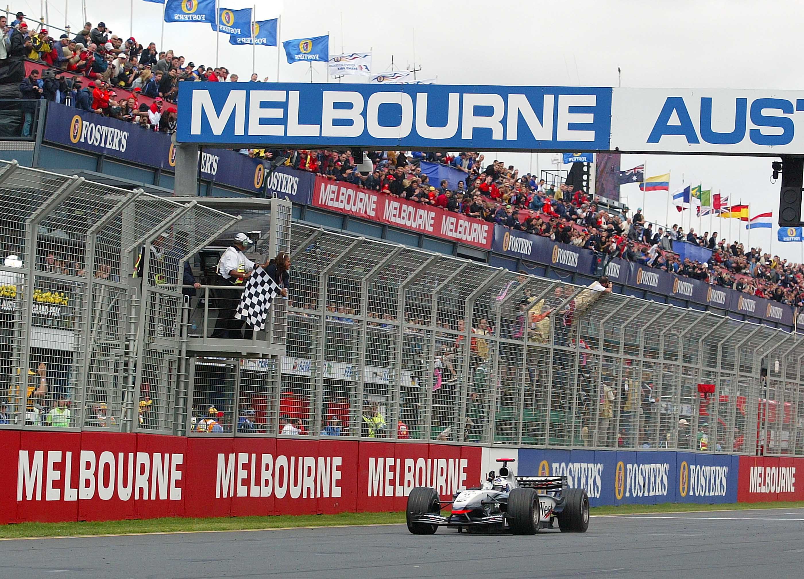 David Coulthard McLaren wins 2003 Australian Grand Prix Melbourne