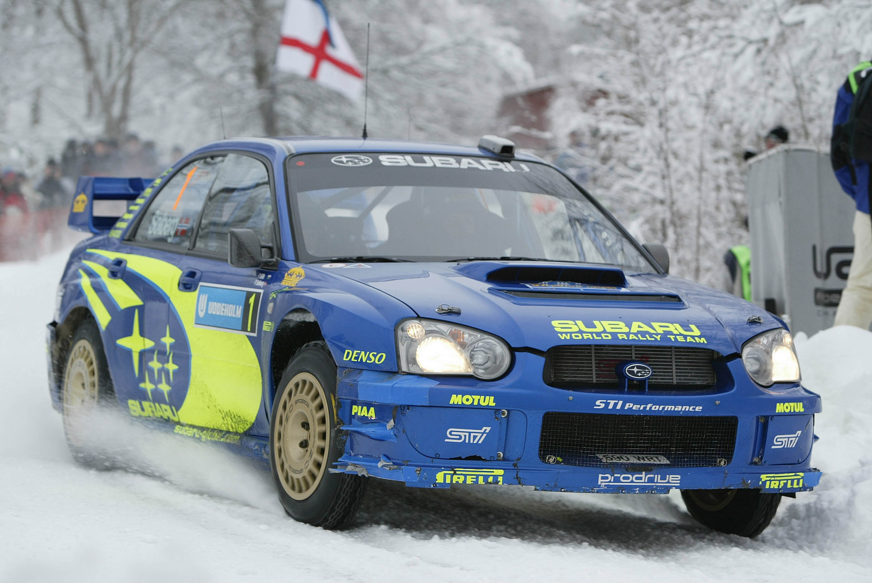 Petter Solberg Subaru WRC Rally Sweden 2004