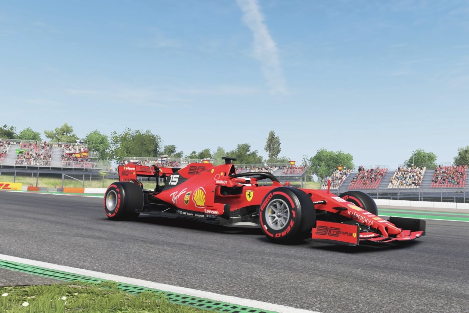 Charles Leclerc Ferrari Virtual GP Spain