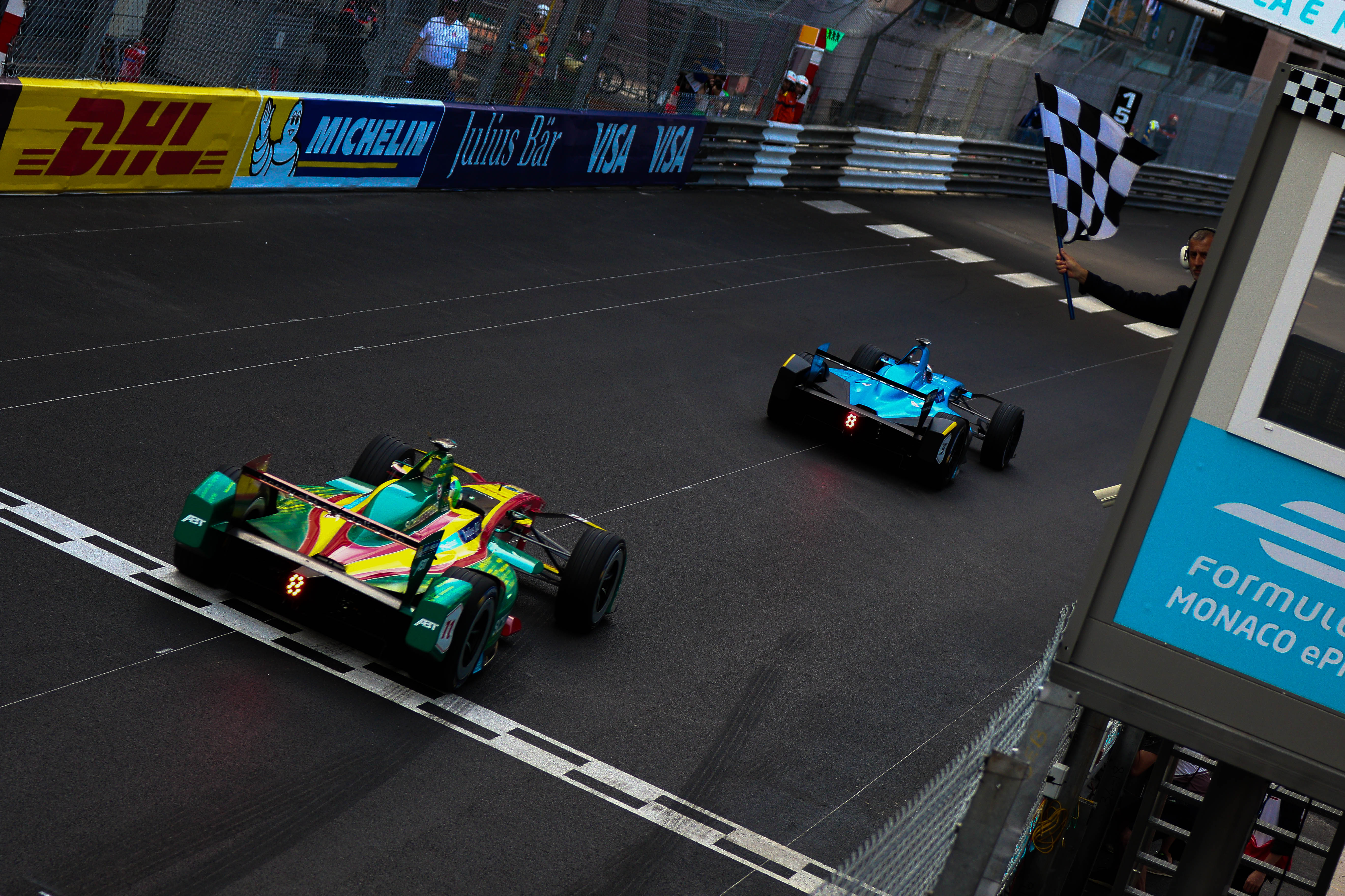 Sebastien Buemi Lucas di Grassi Monaco Formula E 2017