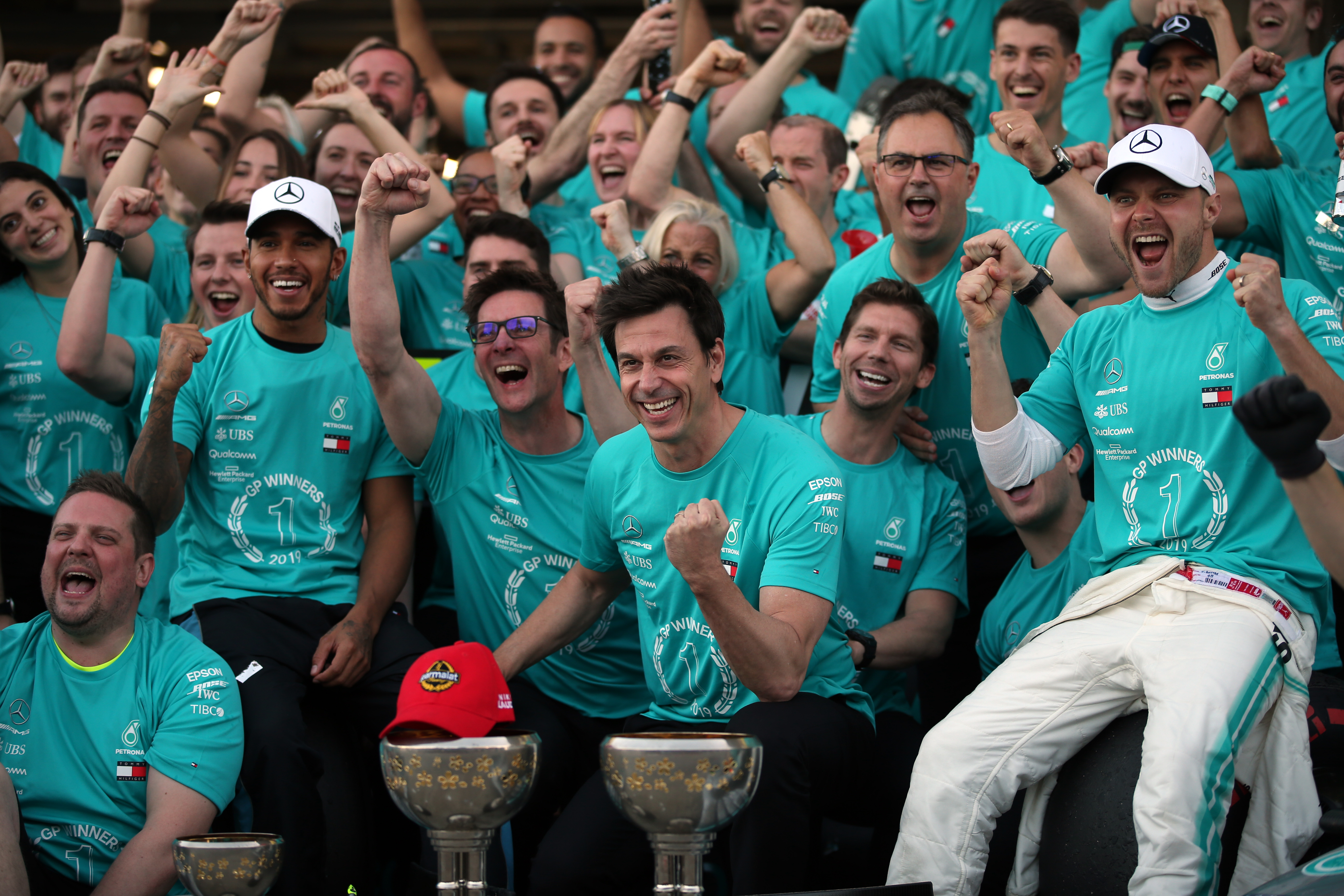 Toto Wolff Lewis Hamilton Mercedes F1 2019