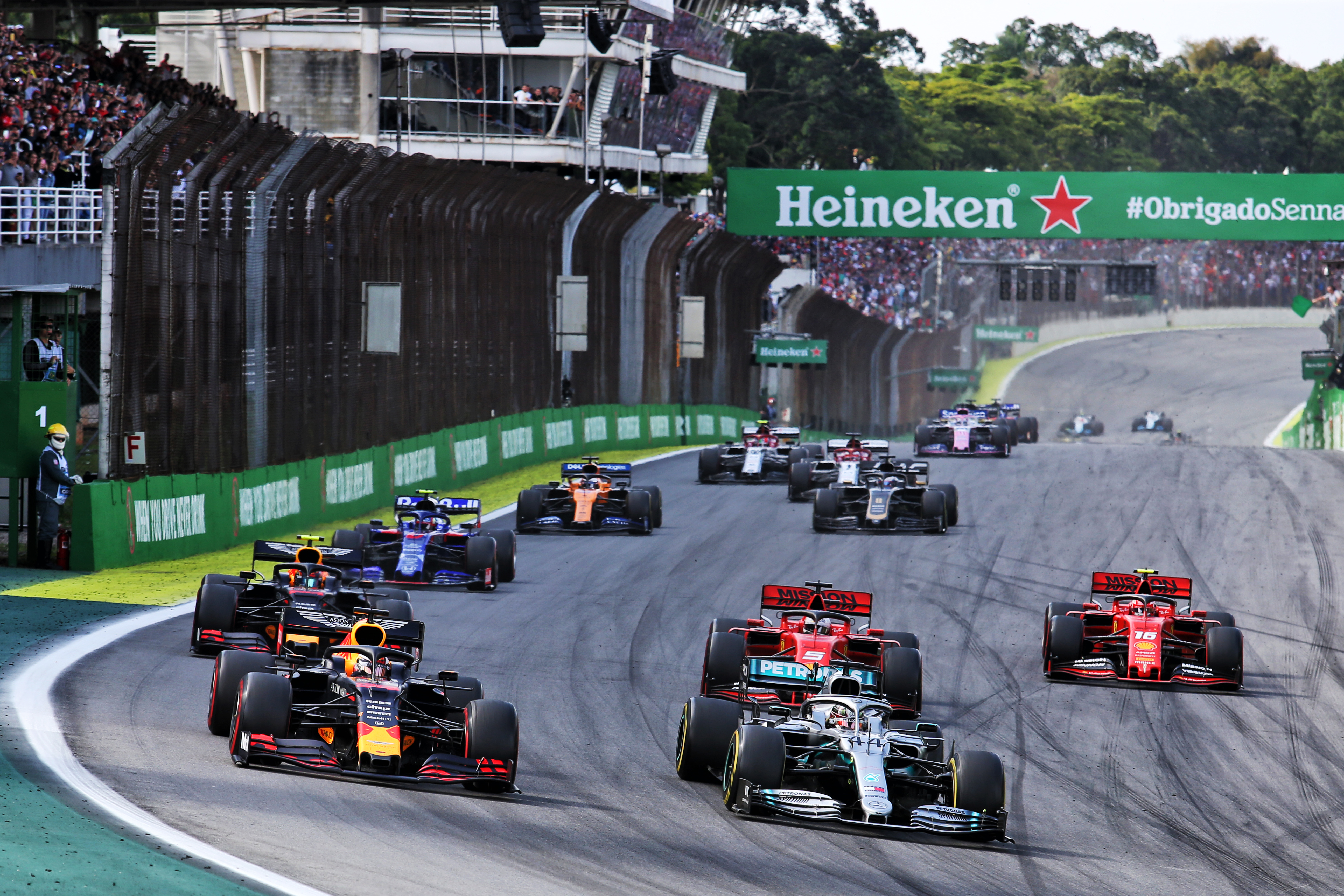 Motor Racing Formula One World Championship Brazilian Grand Prix Race Day Sao Paulo, Brazil