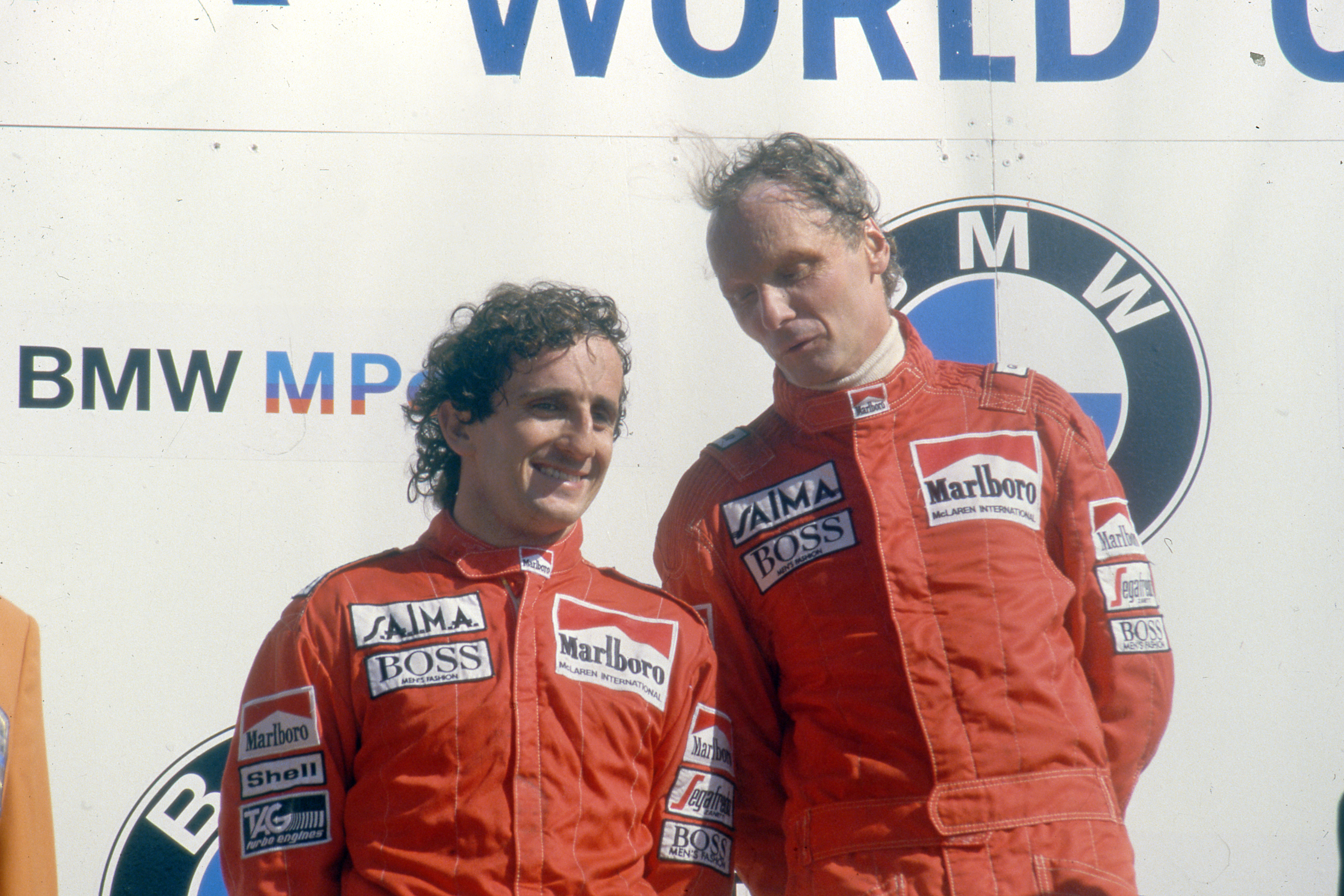 Niki Lauda Alain Prost Dutch Grand Prix Zandvoort 1985