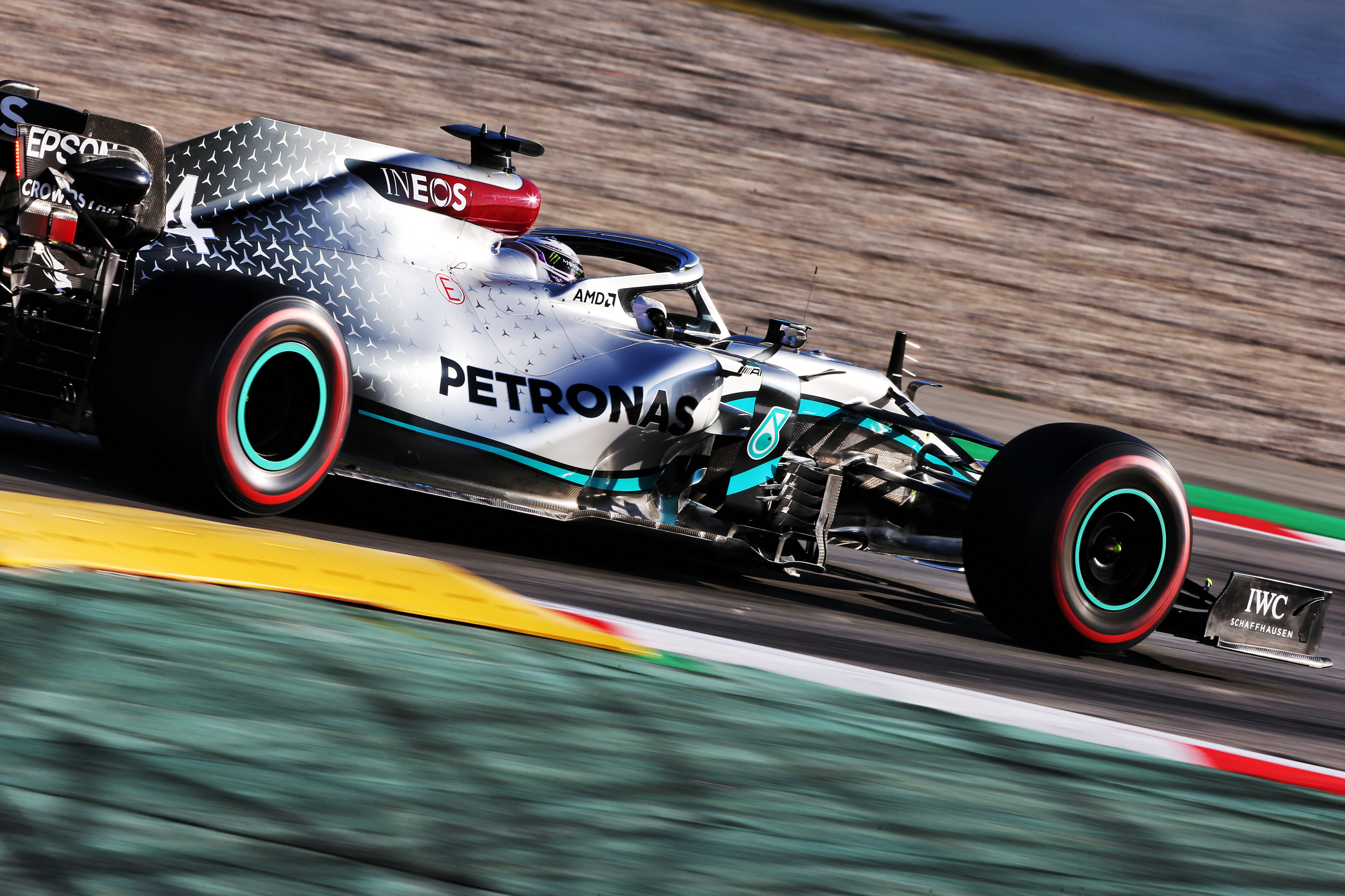 Lewis Hamilton Mercedes Barcelona F1 testing 2020