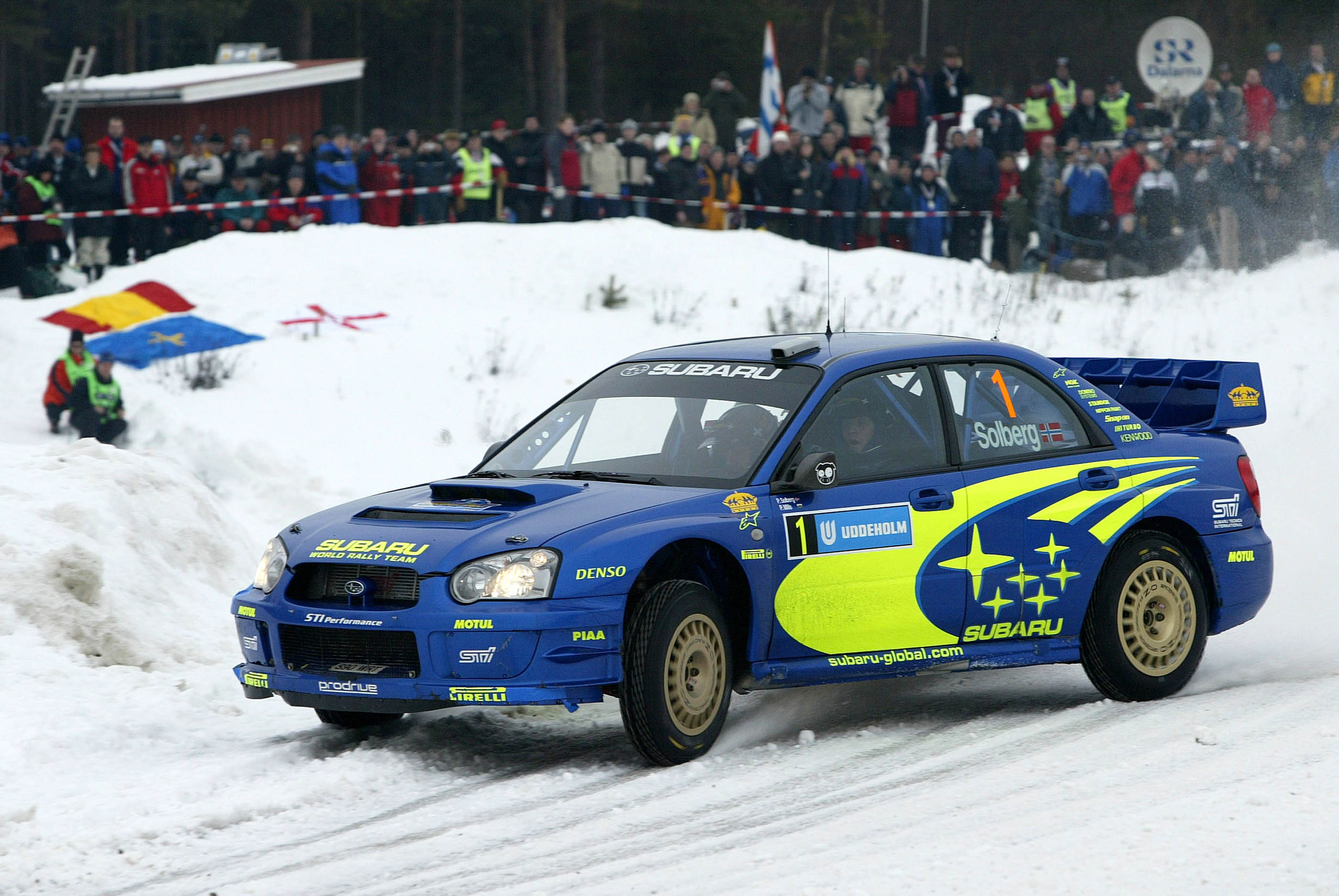 Petter Solberg Subaru WRC Rally Sweden 2004