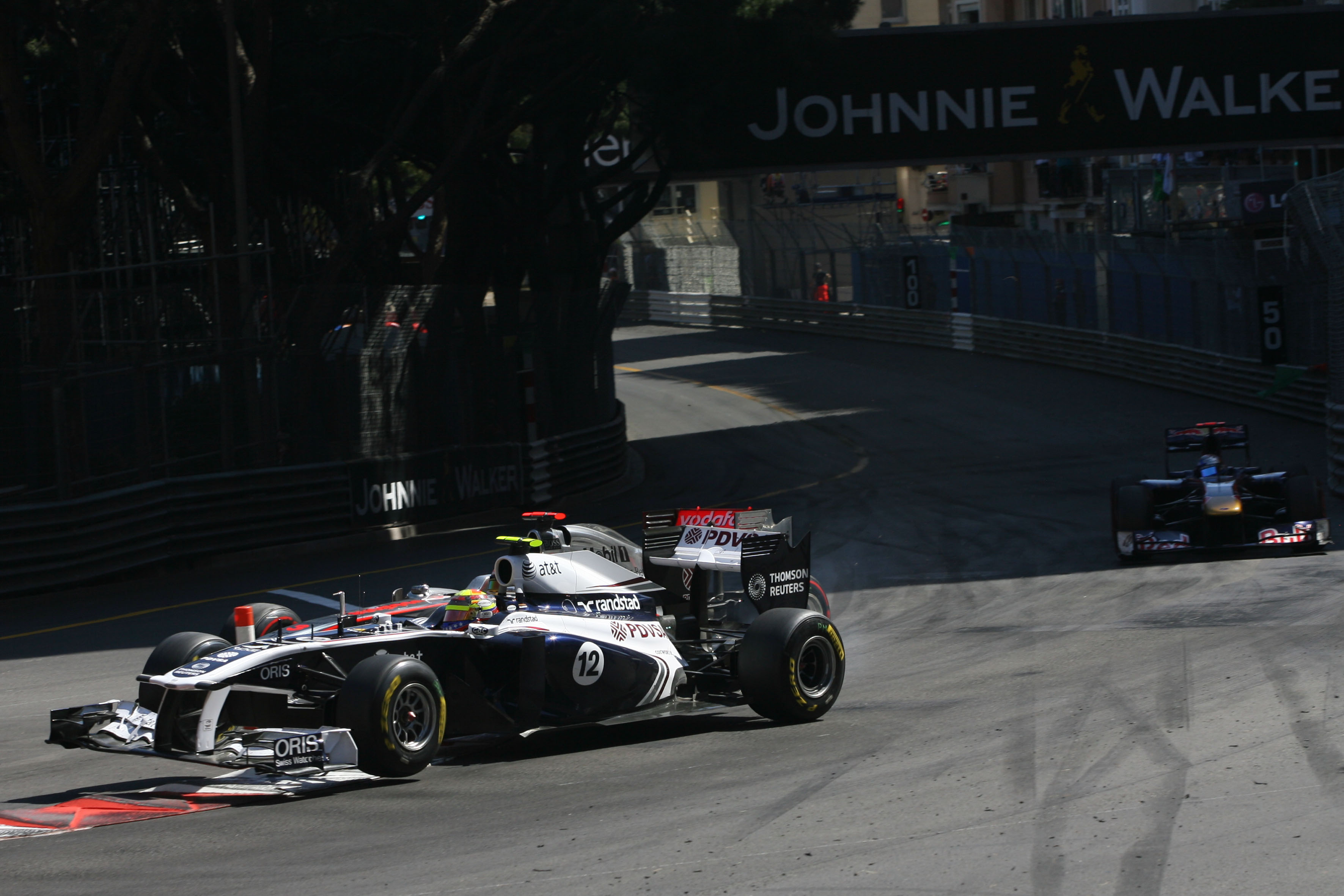 Pastor Maldonado Lewis Hamilton collision Monaco Grand Prix 2011