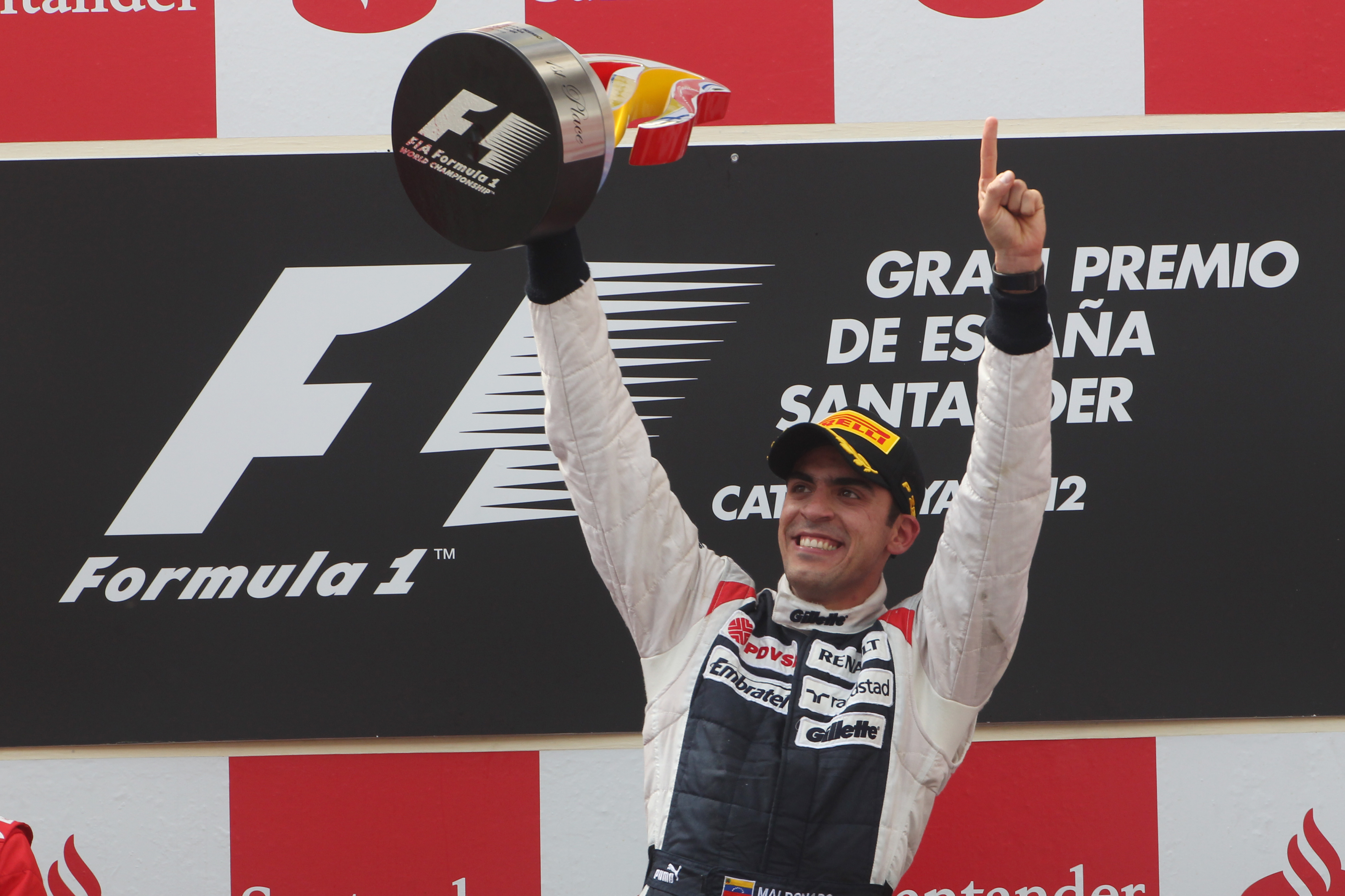 Pastor Maldonado wins Spanish Grand Prix 2012