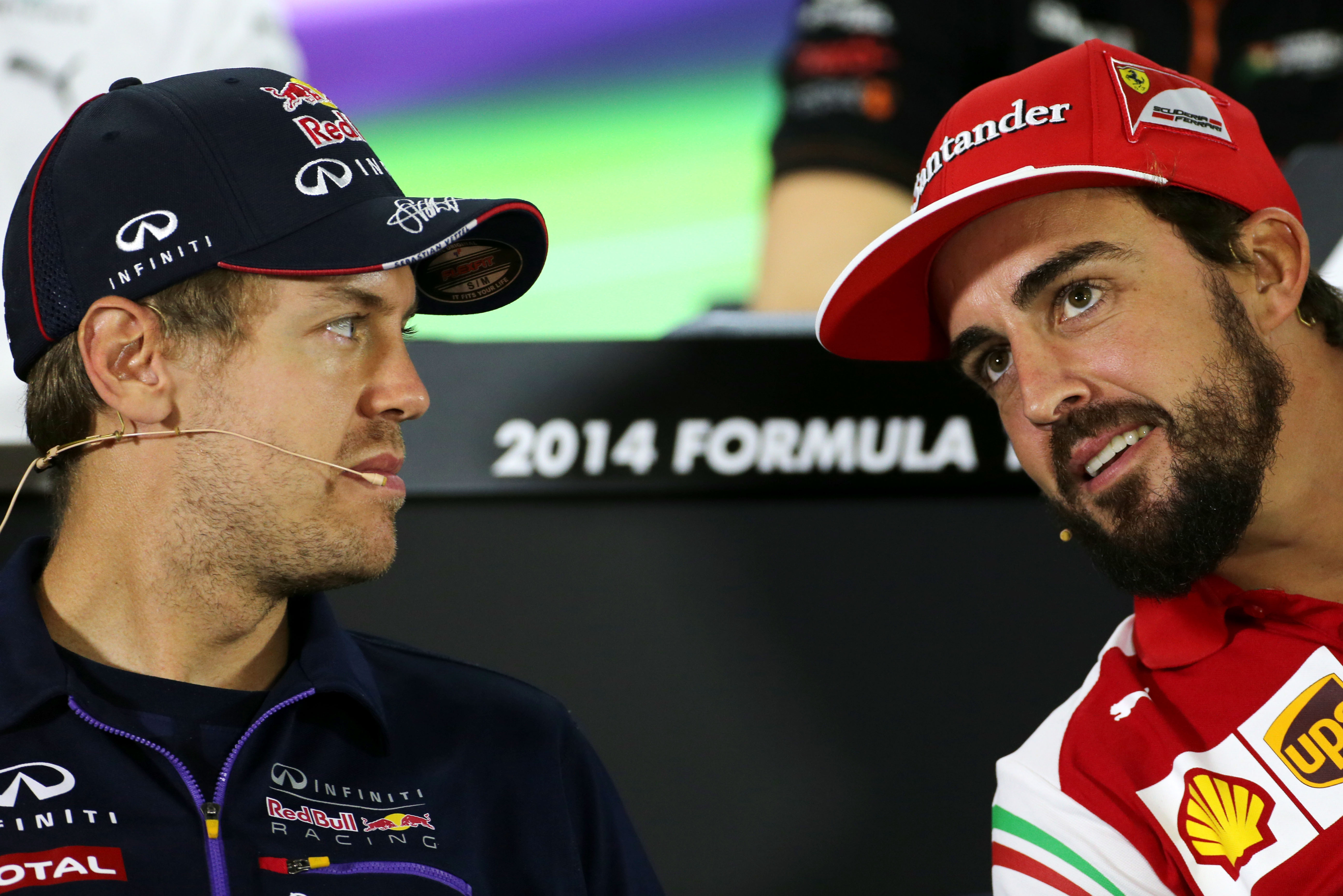 Sebastian Vettel Fernando Alonso 2014