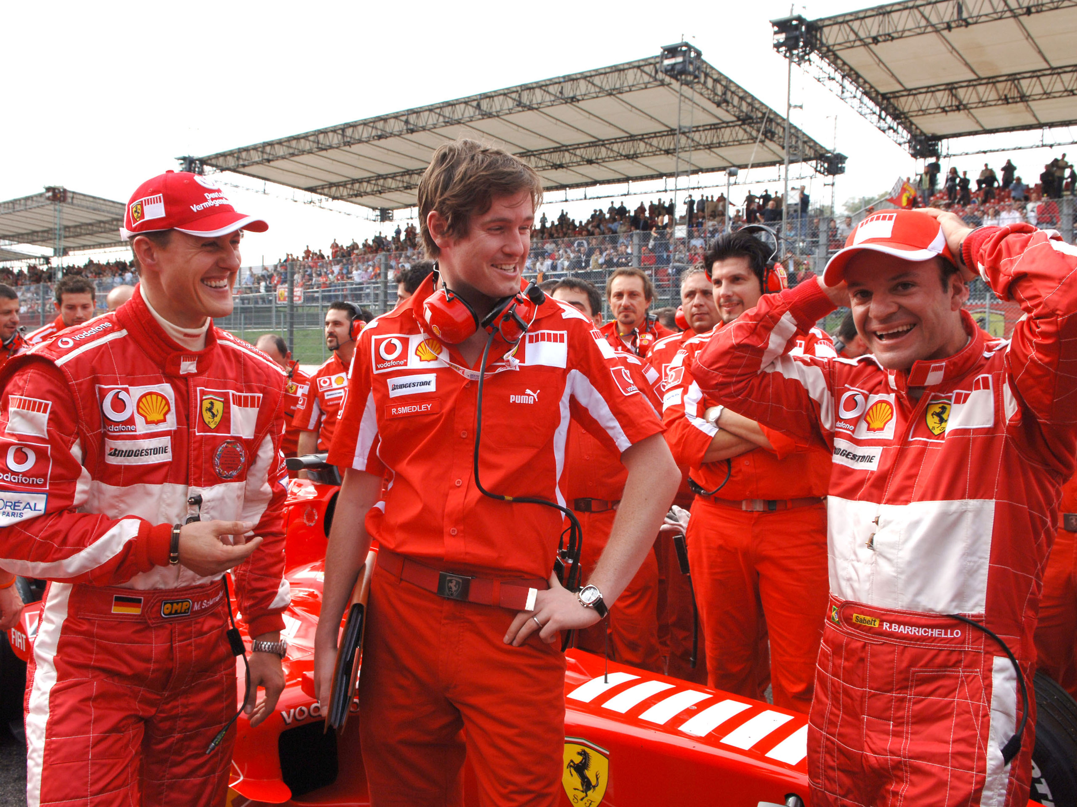 Michael Schumacher Rob Smedley Felipe Massa 2005