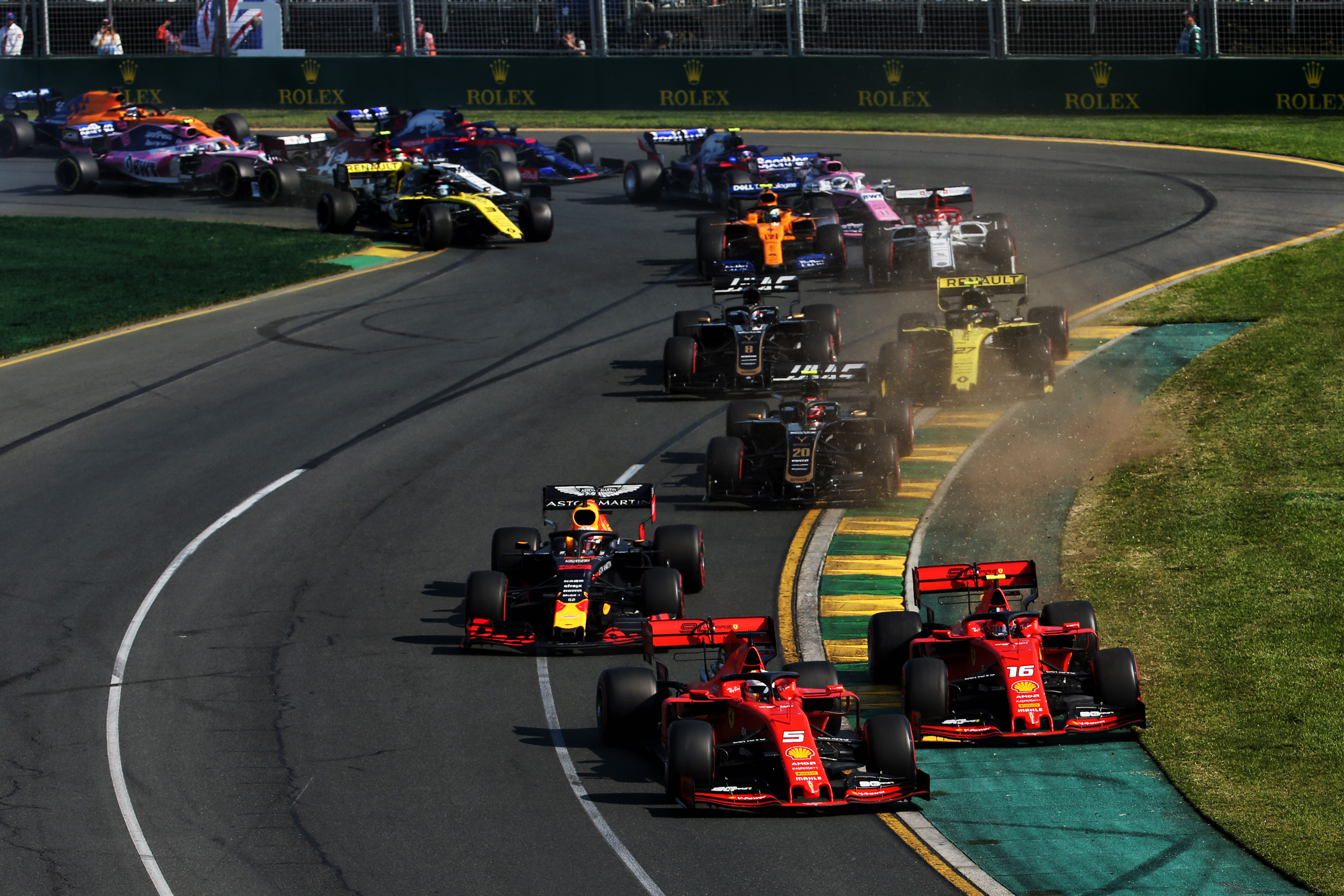 Sebastian Vettel Charles Leclerc Ferrari Australian Grand Prix 2019 Melbourne