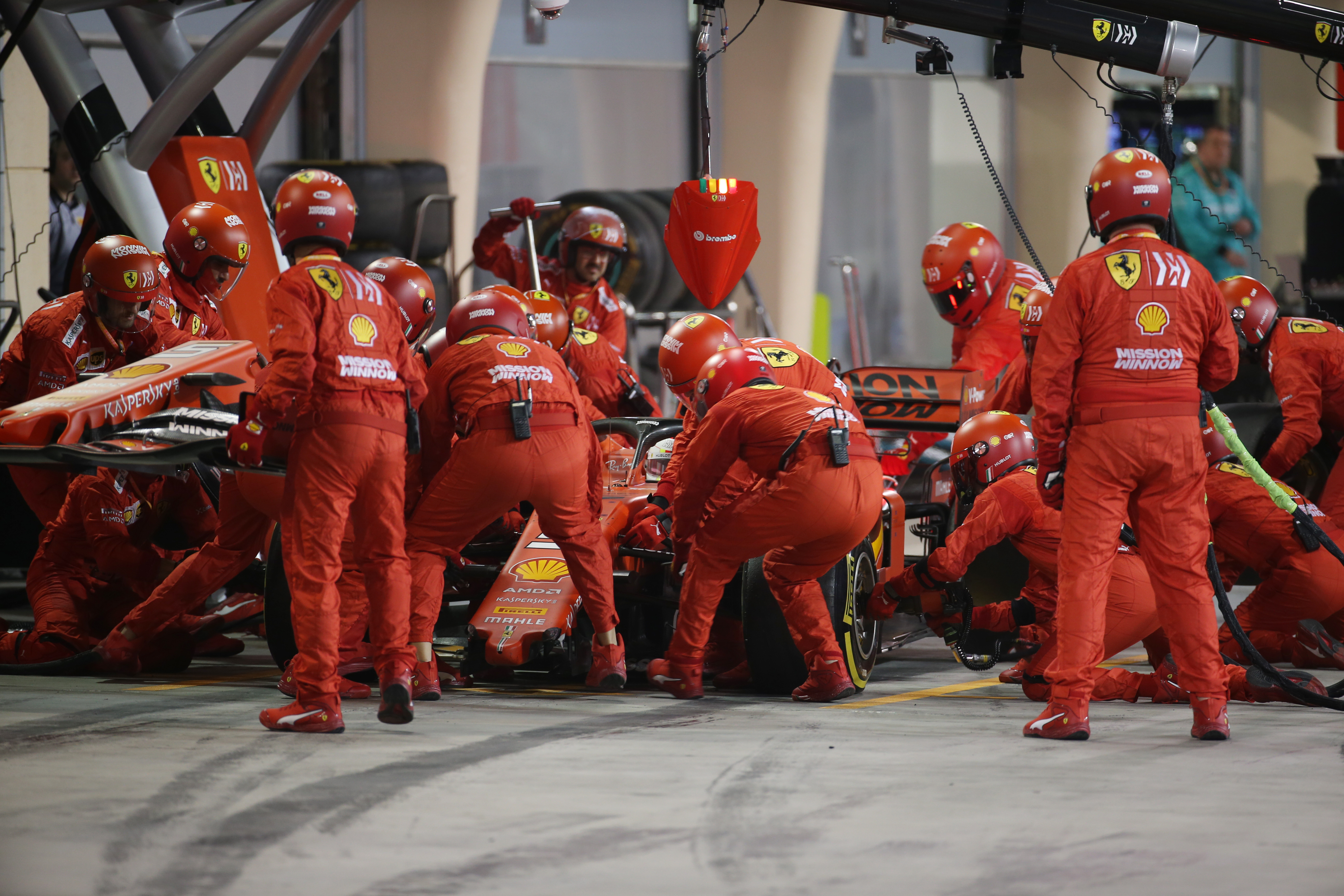 Sebastian Vettel Ferrari damage Bahrain Grand Prix 2019