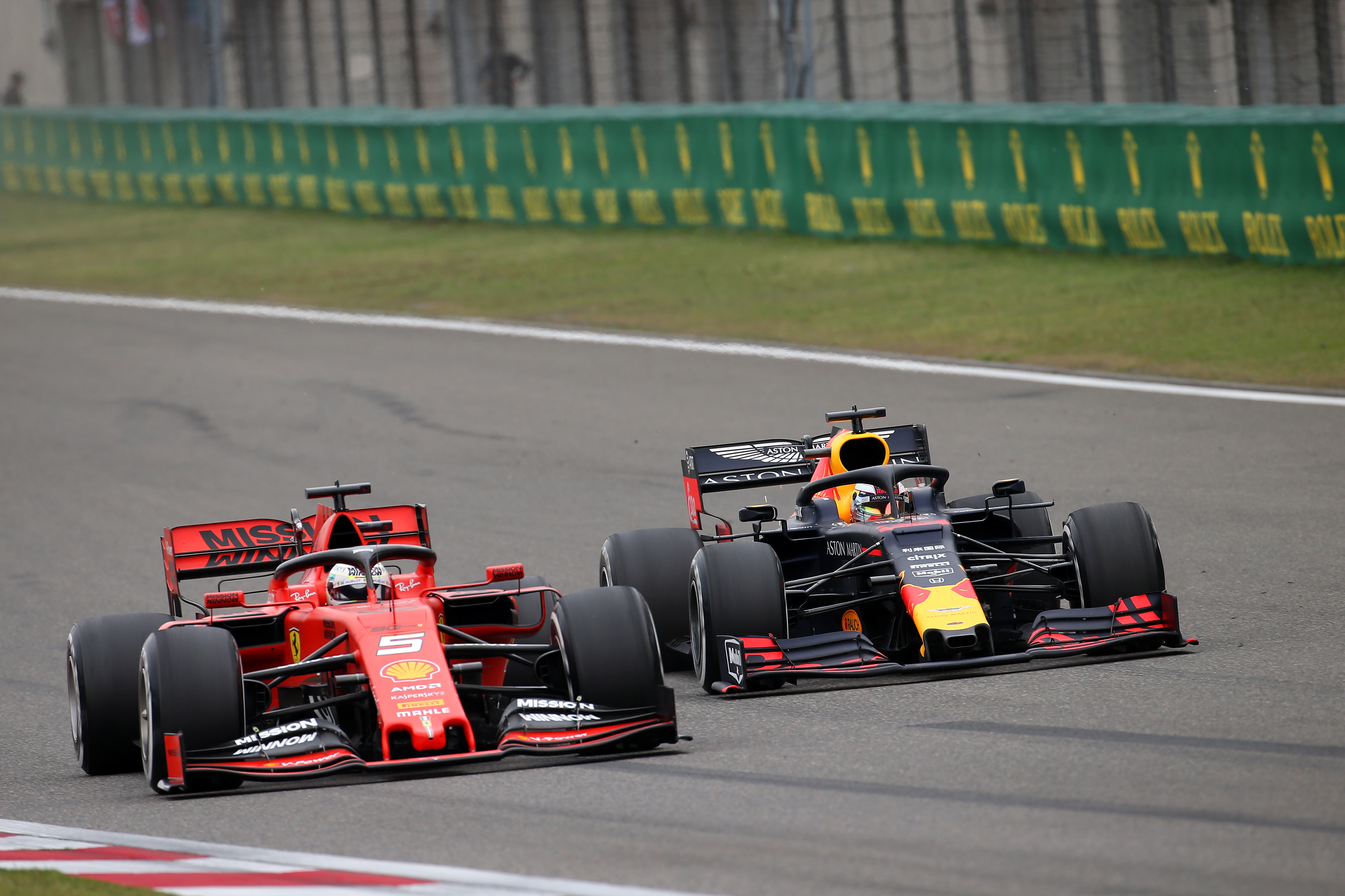 Sebastian Vettel Ferrari Max Verstappen Red Bull Chinese Grand Prix 2019 Shanghai