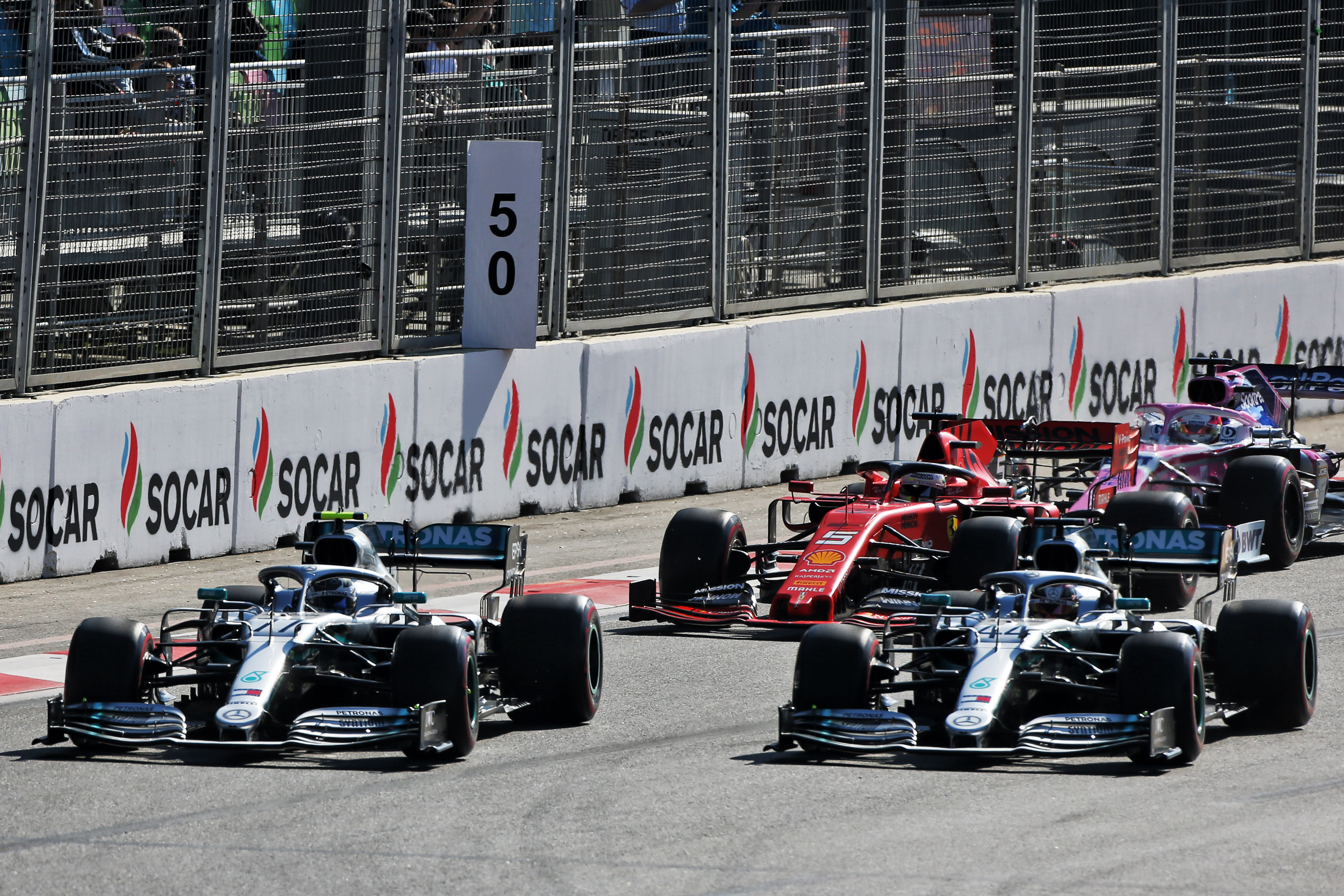 Lewis Hamilton Valtteri Bottas Mercedes Azerbaijan Grand Prix 2019