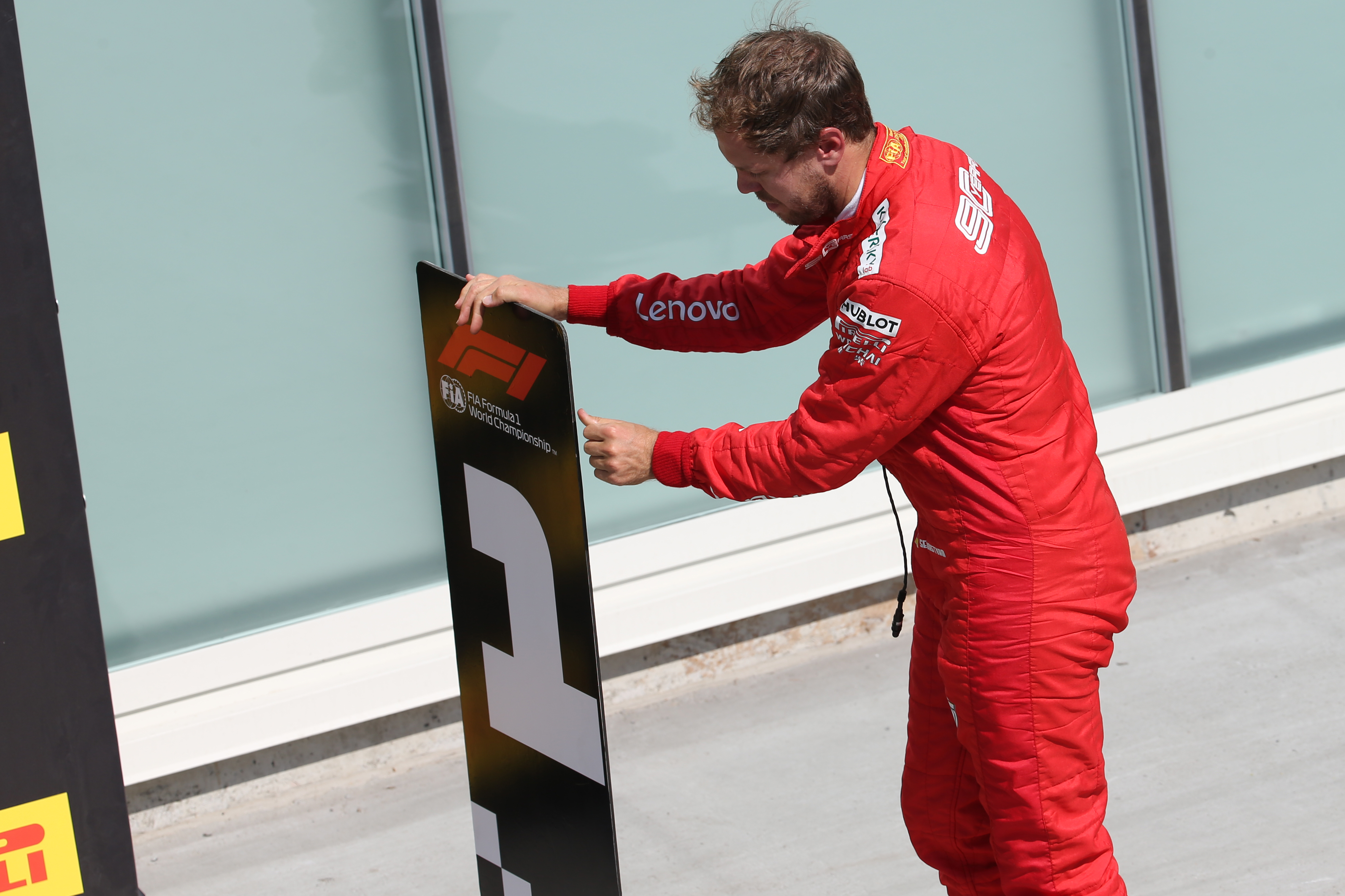 Sebastian Vettel Canadian Grand Prix parc ferme 2019