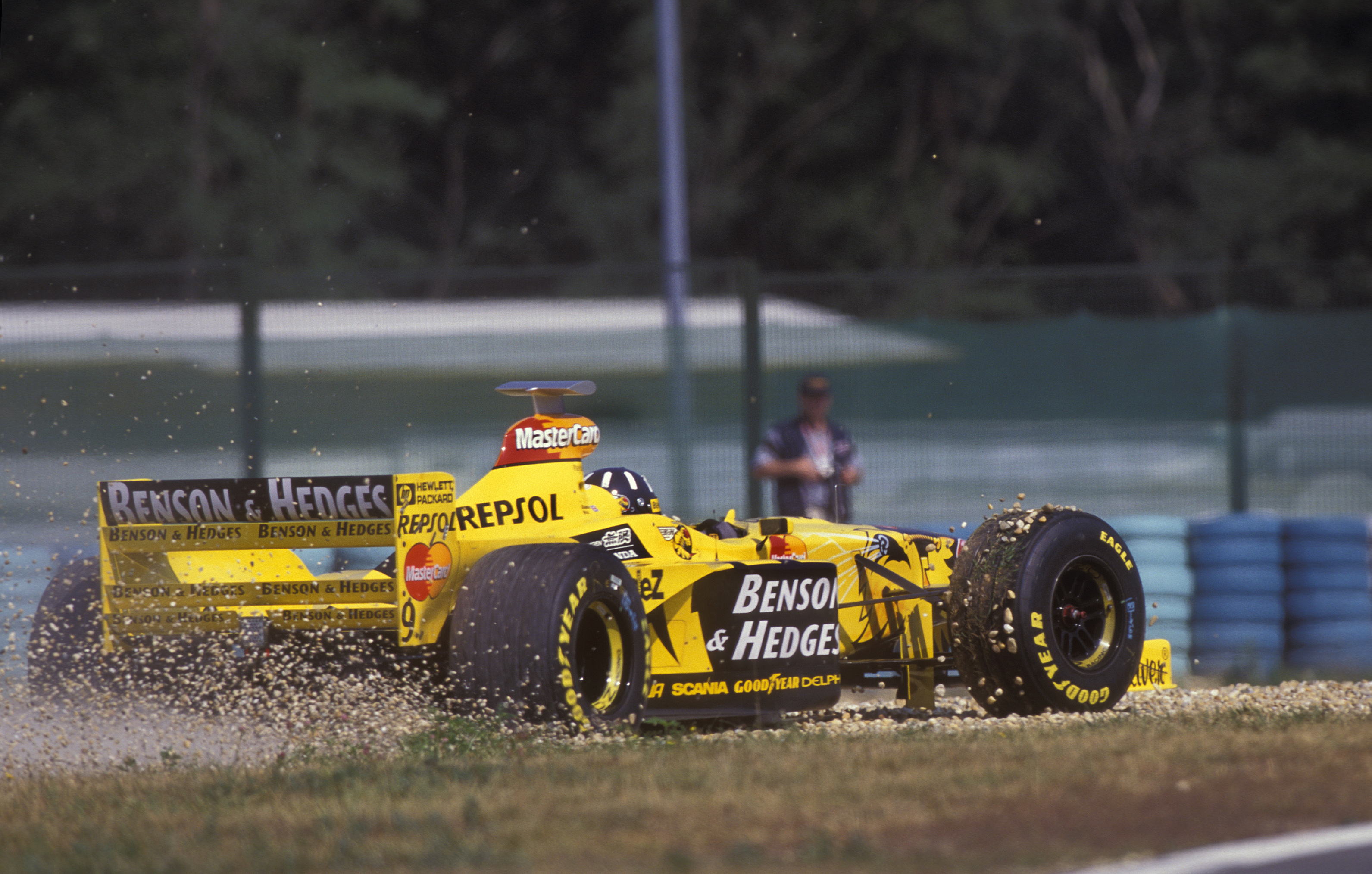 Damon Hill Jordan Hungarian Grand Prix 1998