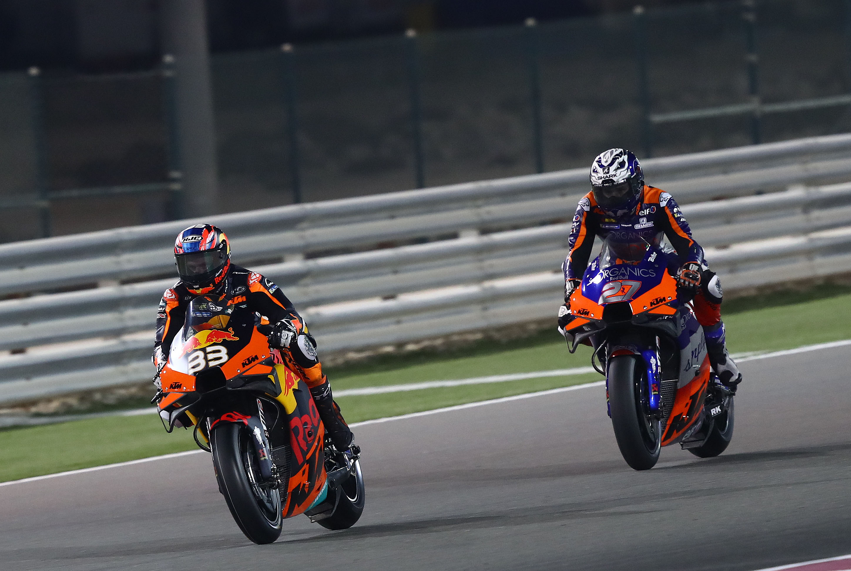 Brad Binder, KTM, and Iker Lecuona, Tech3 KTM