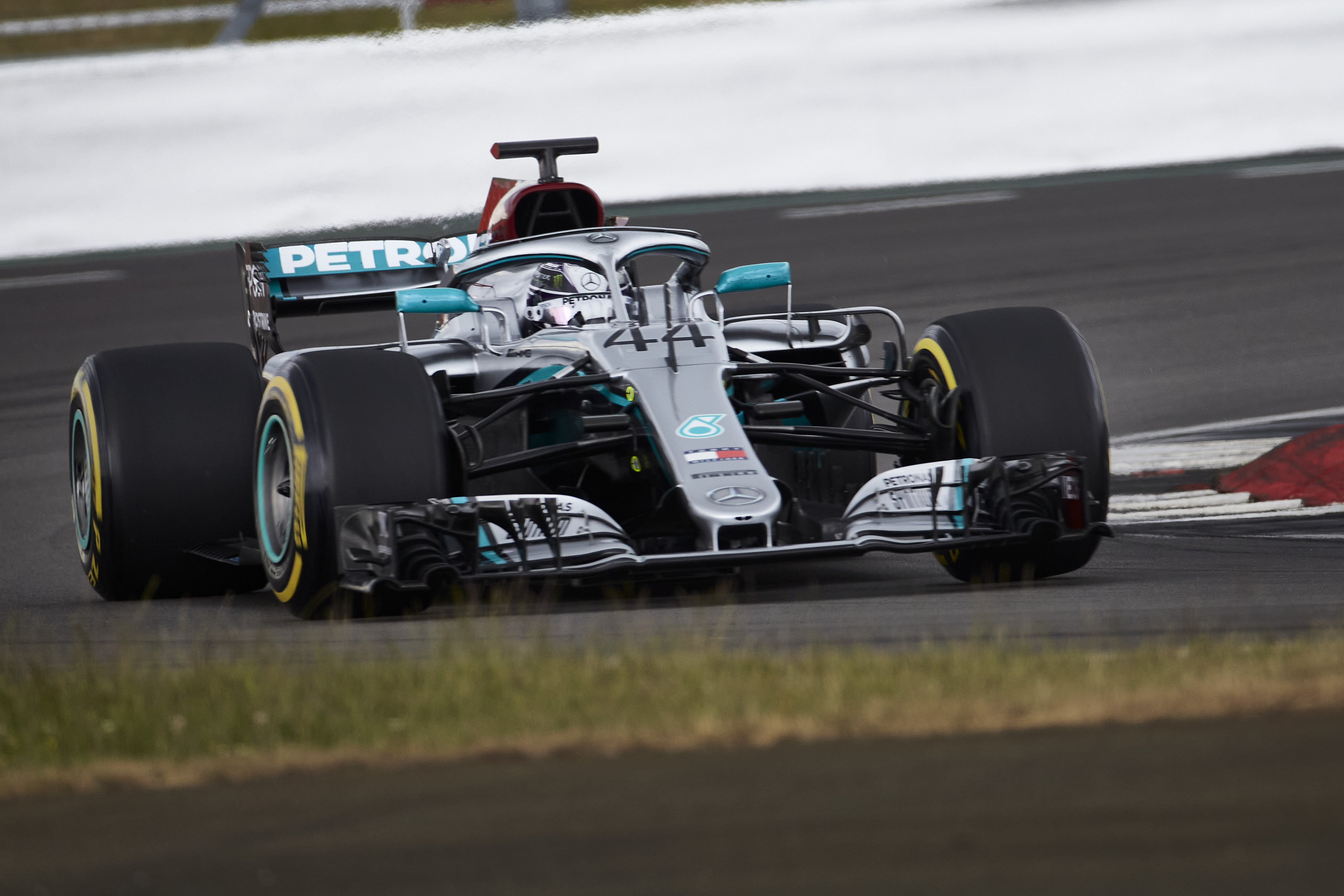 Lewis Hamilton Mercedes Silverstone 2018 car test