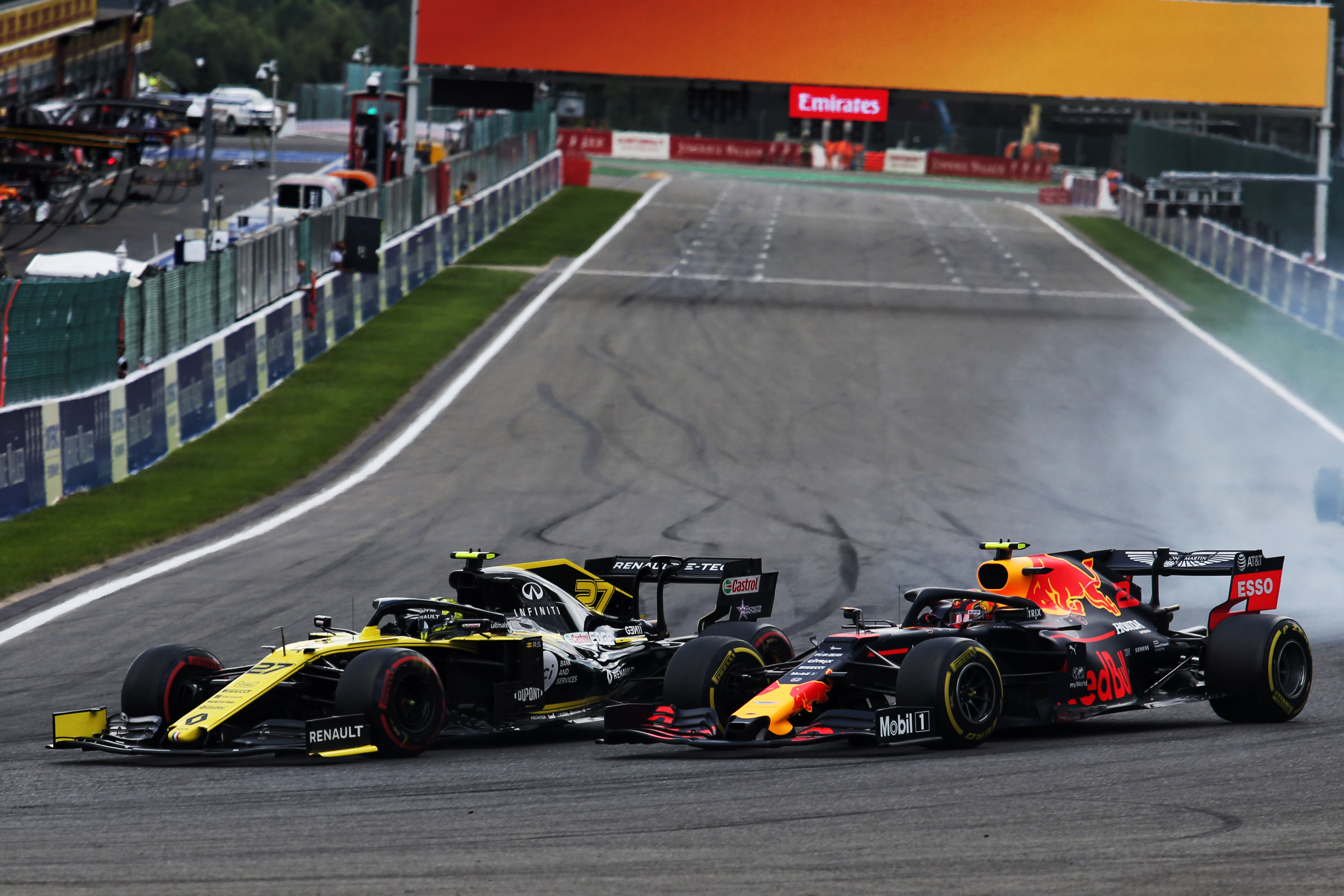 Nico Hulkenberg Renault Alex Albon Red Bull Belgian Grand Prix 2019 Spa