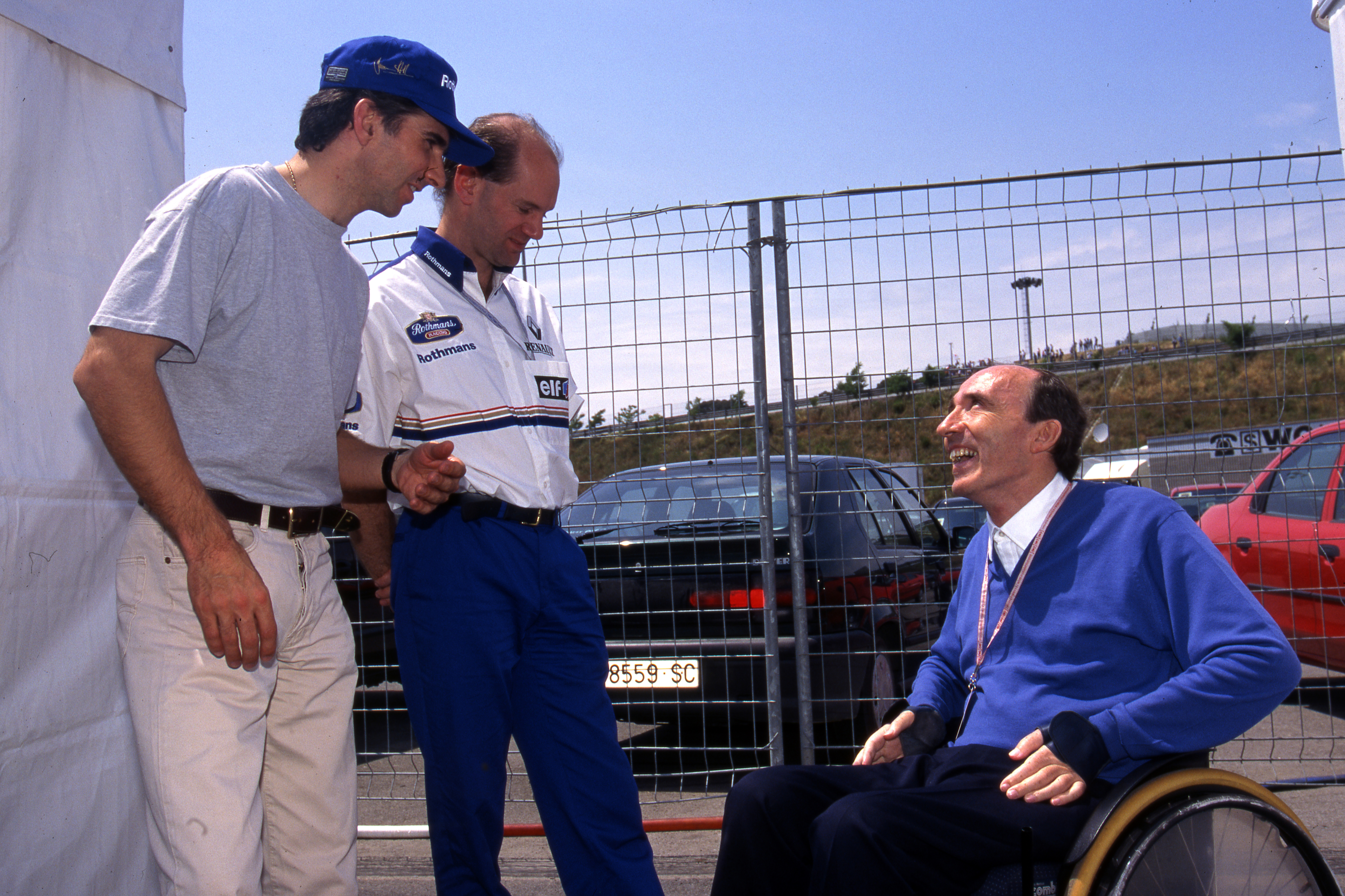 Damon Hill Adrian Newey Frank Williams 1996