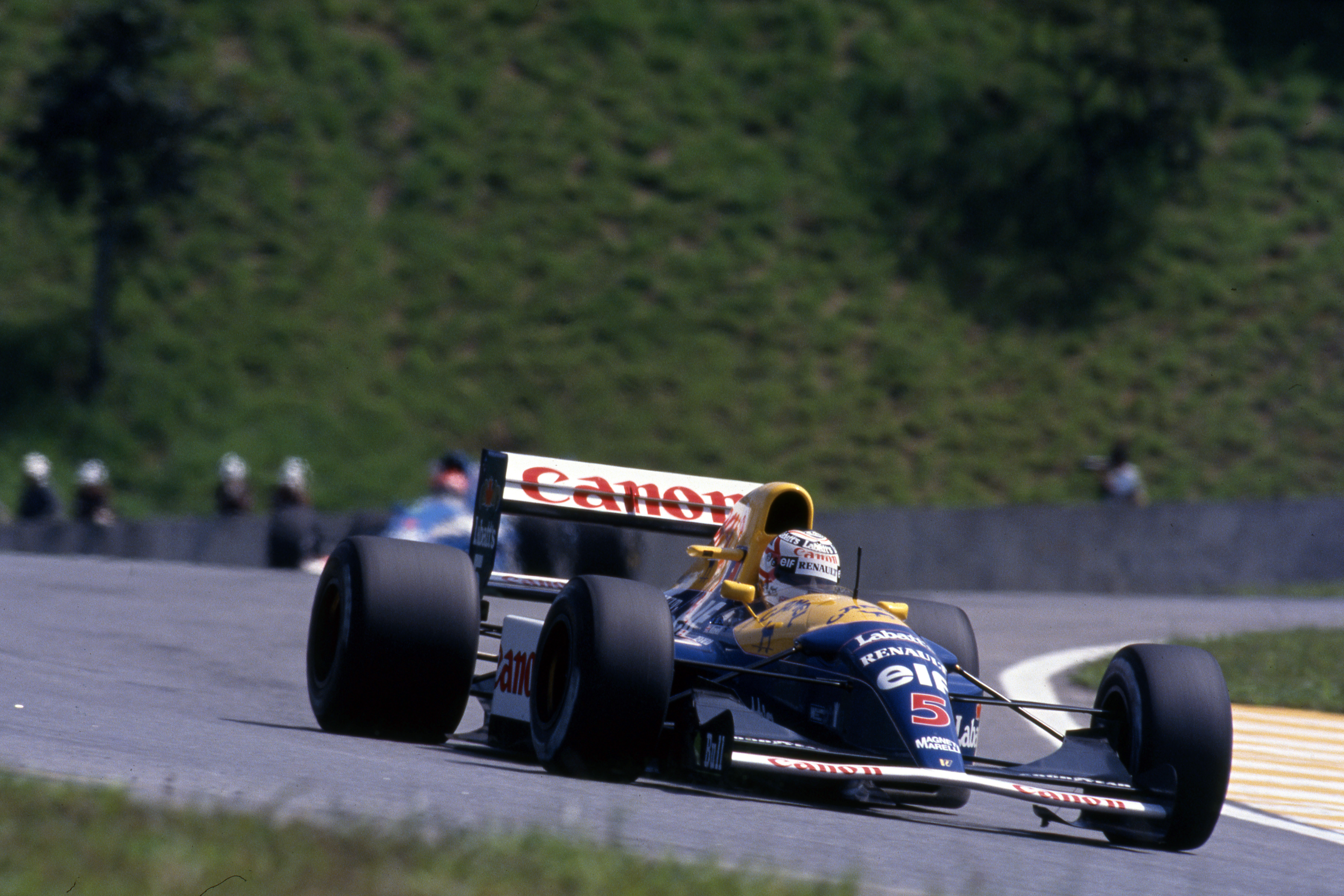 Nigel Mansell Williams Brazilian Grand Prix 1992 Interlagos