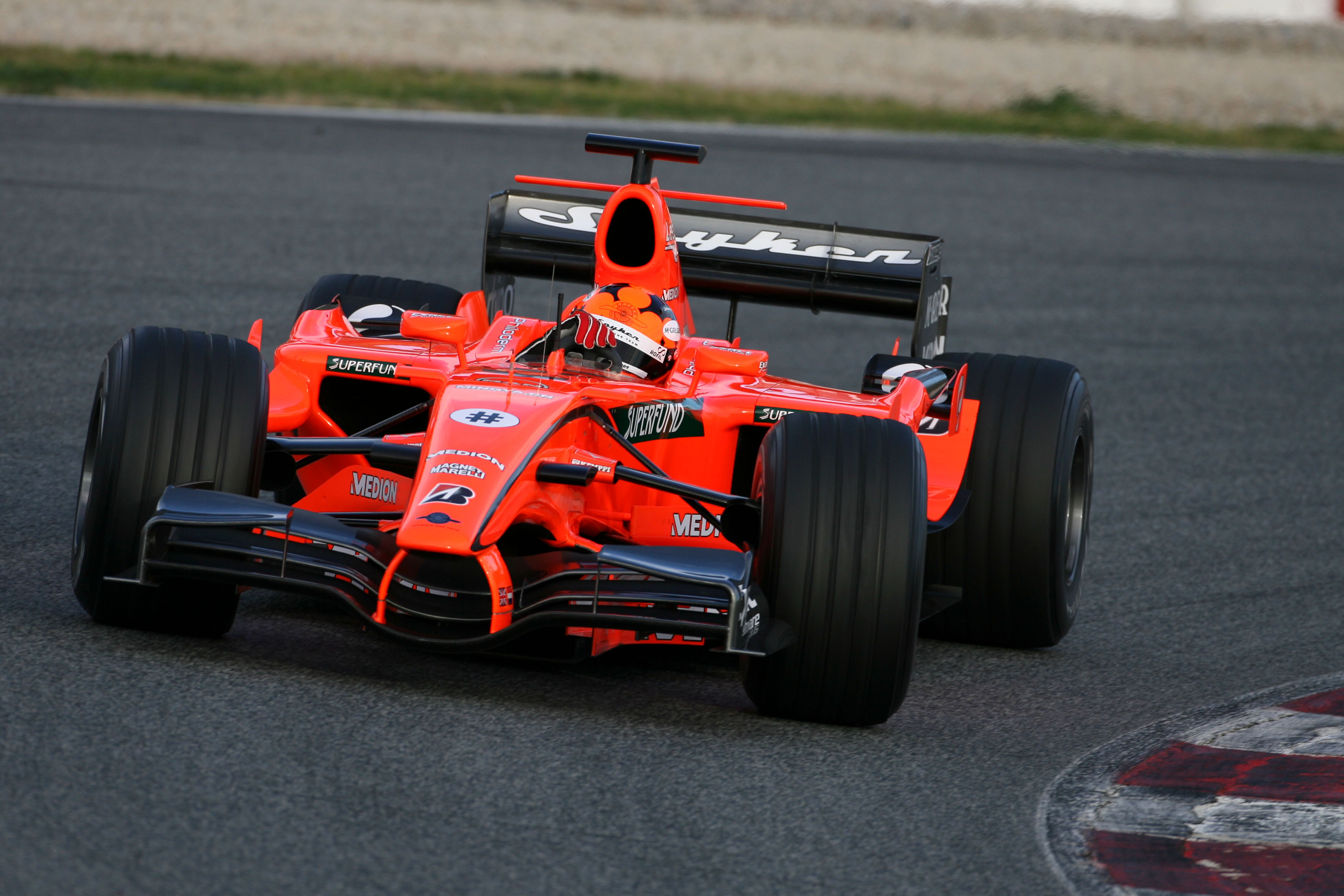 Christijan Albers Spyker Barcelona F1 testing 2007