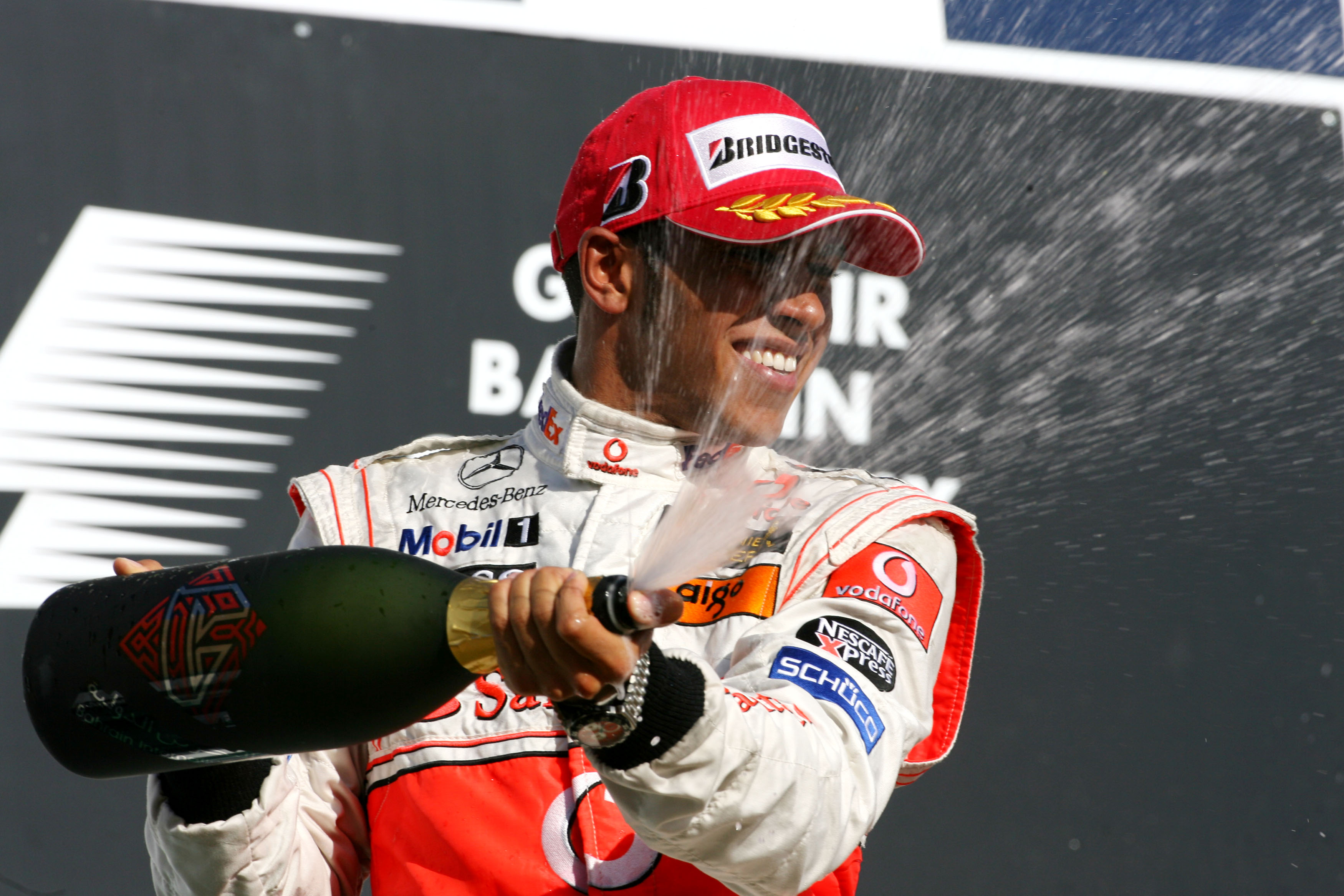 Lewis Hamilton podium 2007