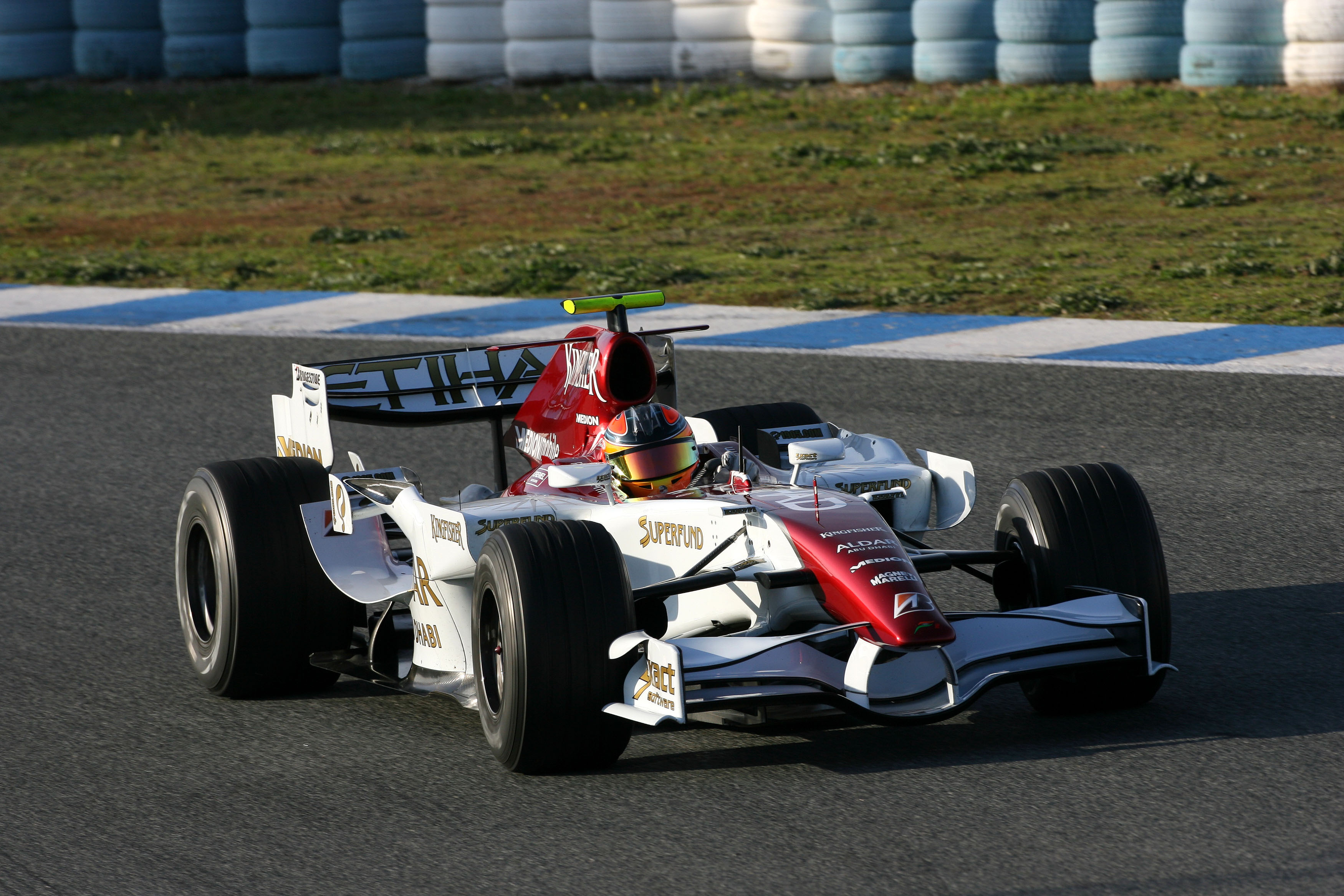 Vitantonio Liuzzi Force India F1 testing 2007