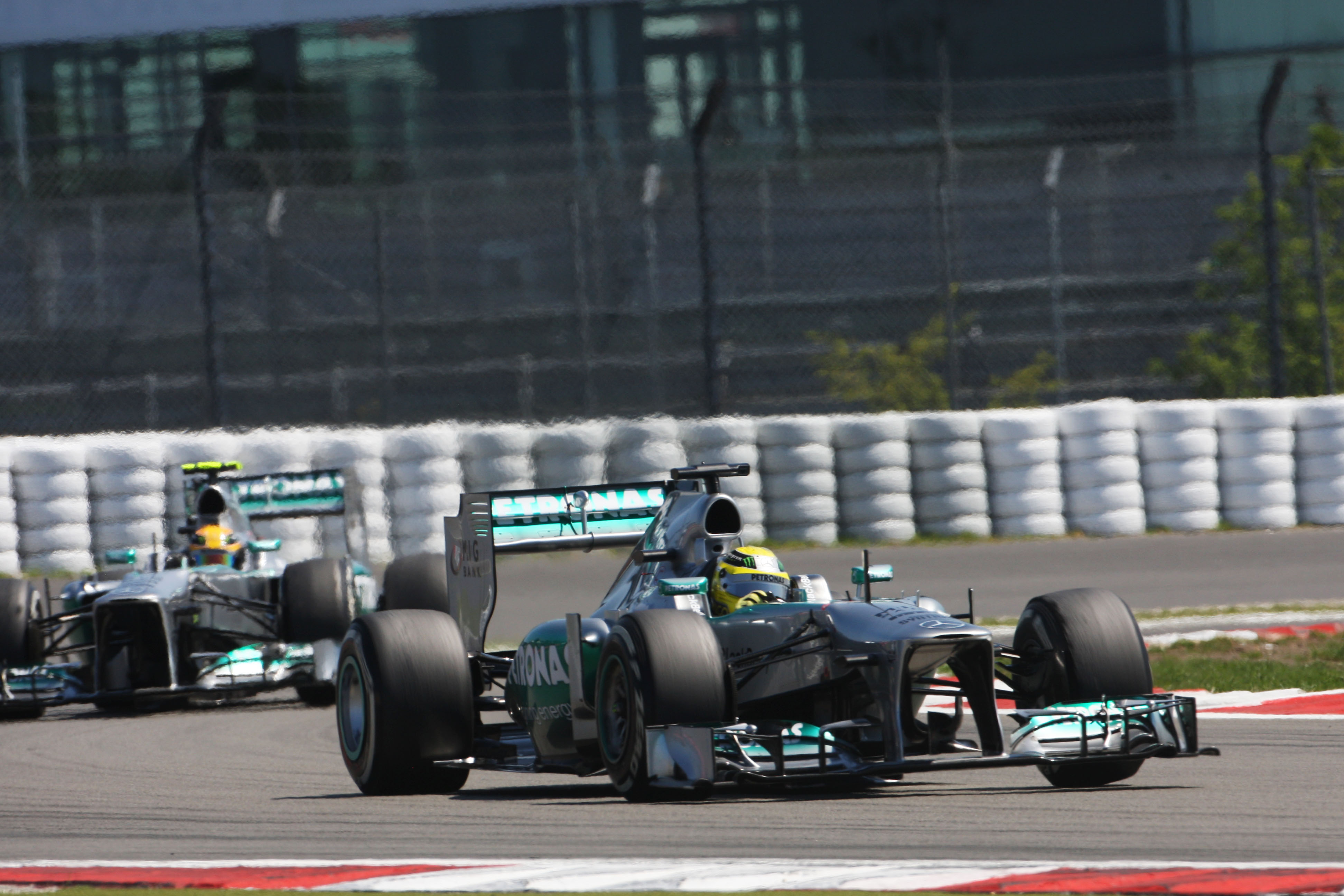 Nico Rosberg Lewis Hamilton Mercedes Nurburgring 2013