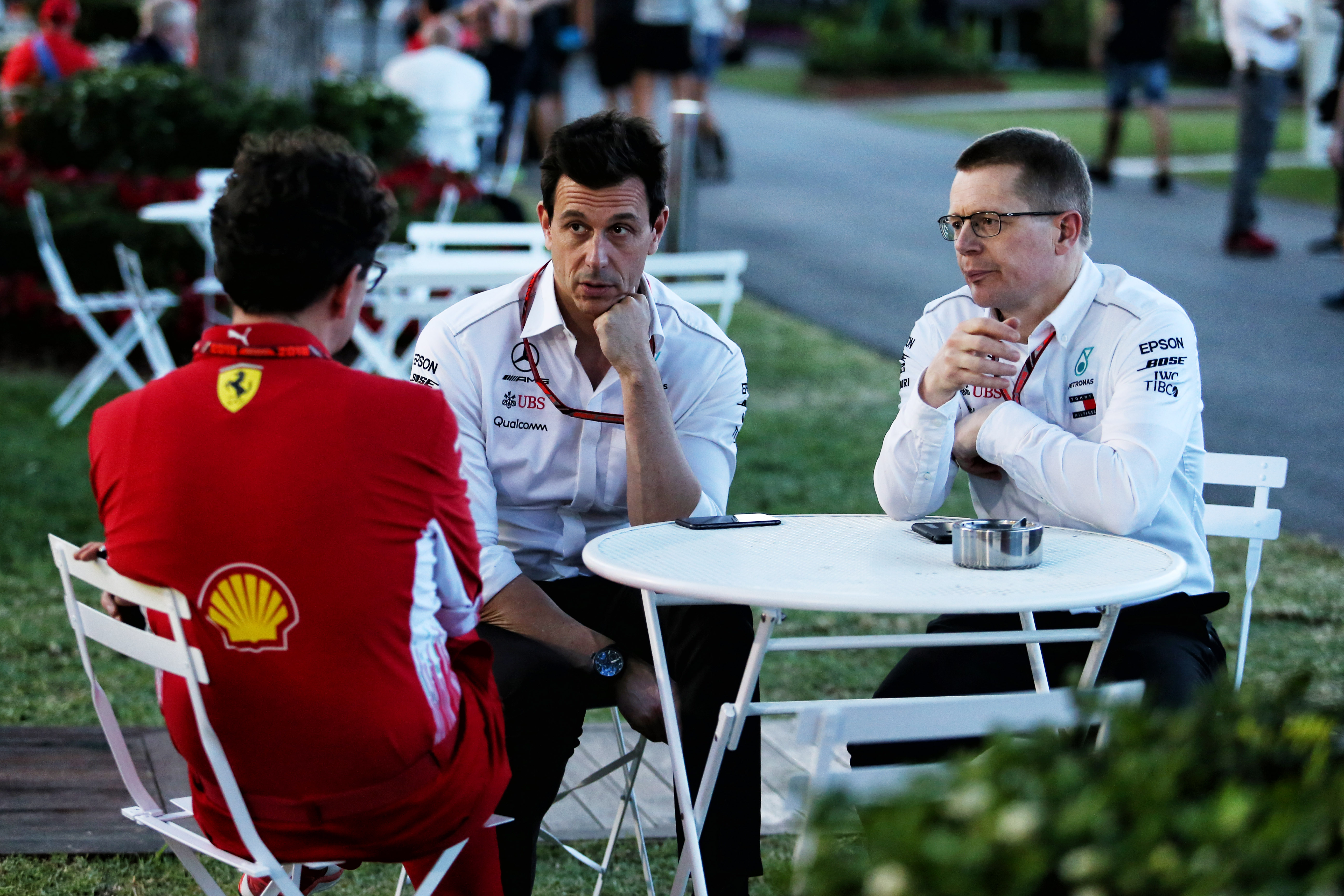 Mattia Binotto Toto Wolff Andy Coyle